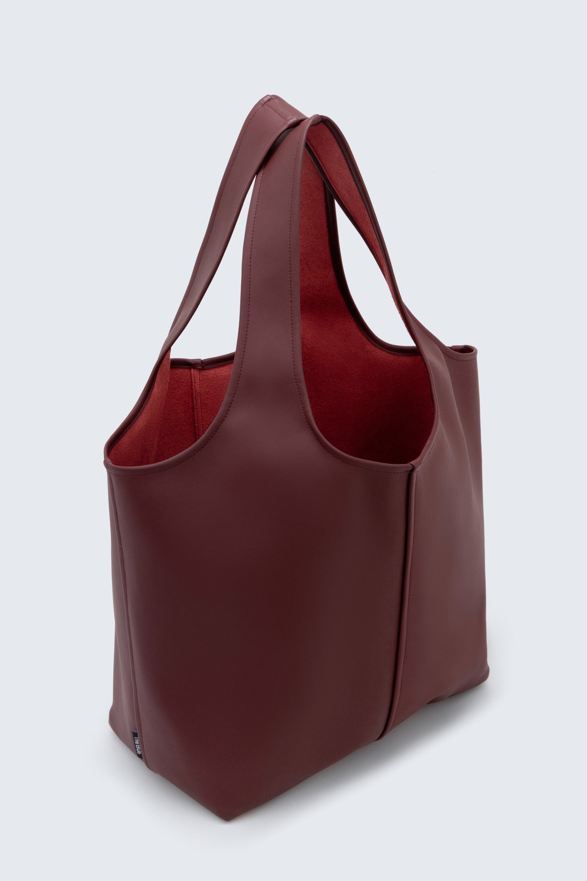 Сумка-шопер TOTE LEATHER BAG - бордовий