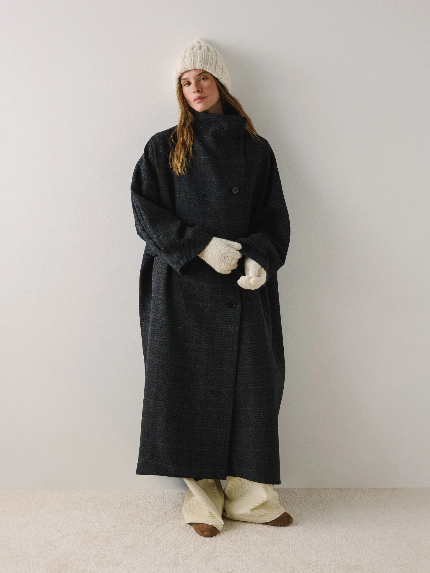 Пальто в клітинку Journey синє