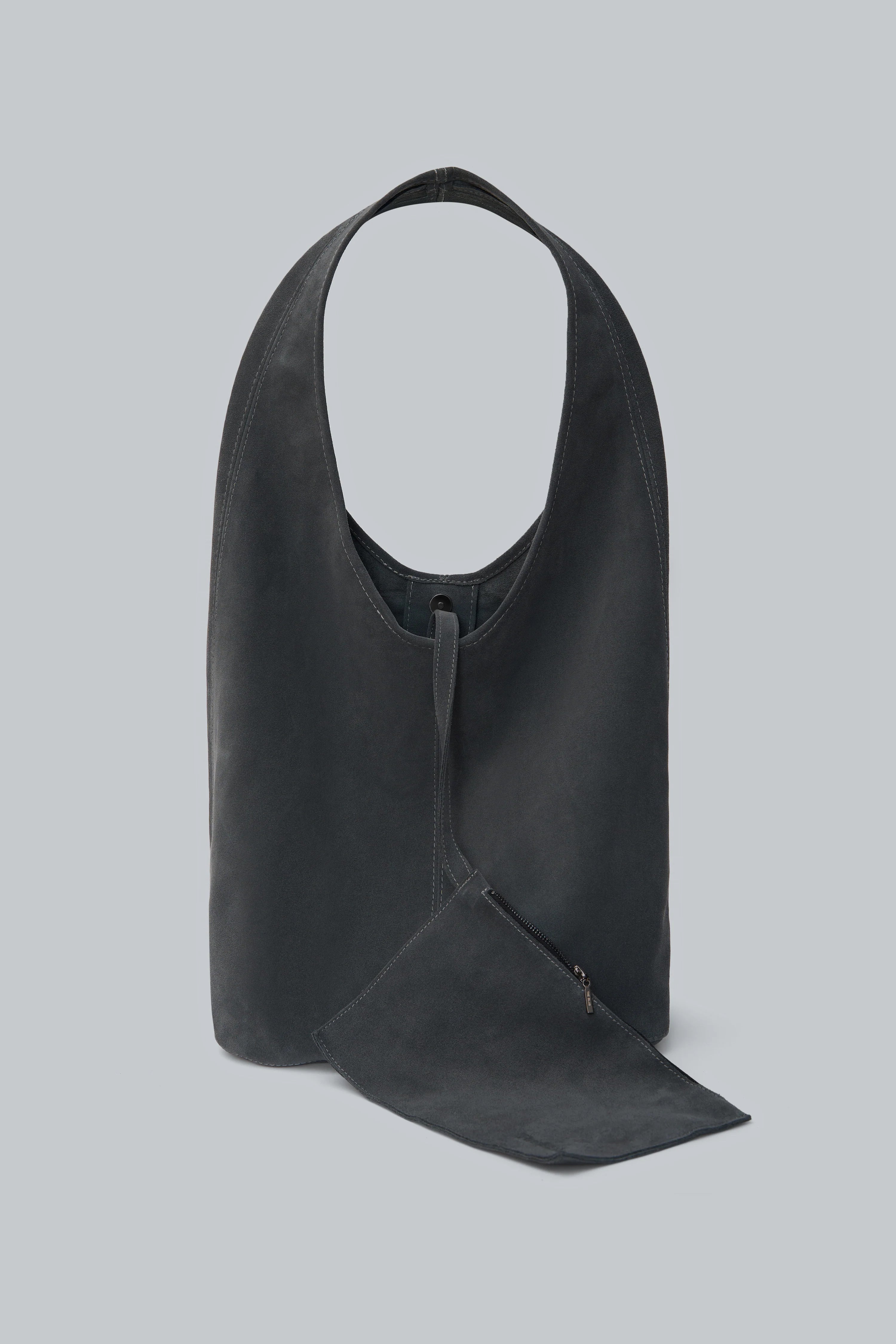 Замшева сумка OLIMPIA – сіра