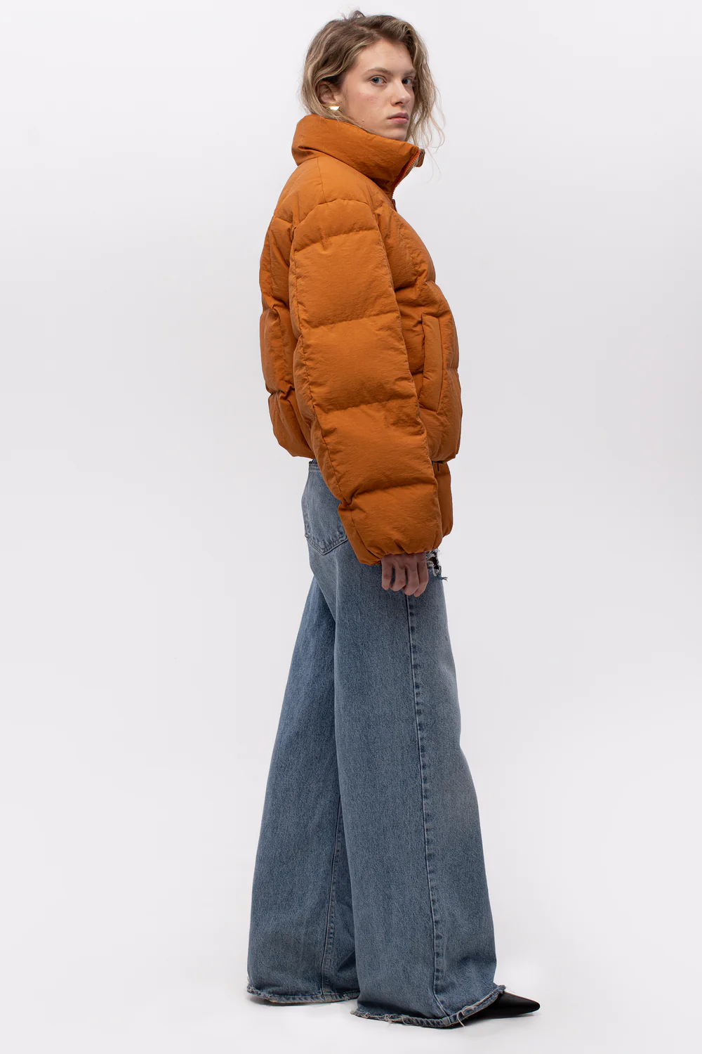 Пуховик короткий NORDEN помаранчевий