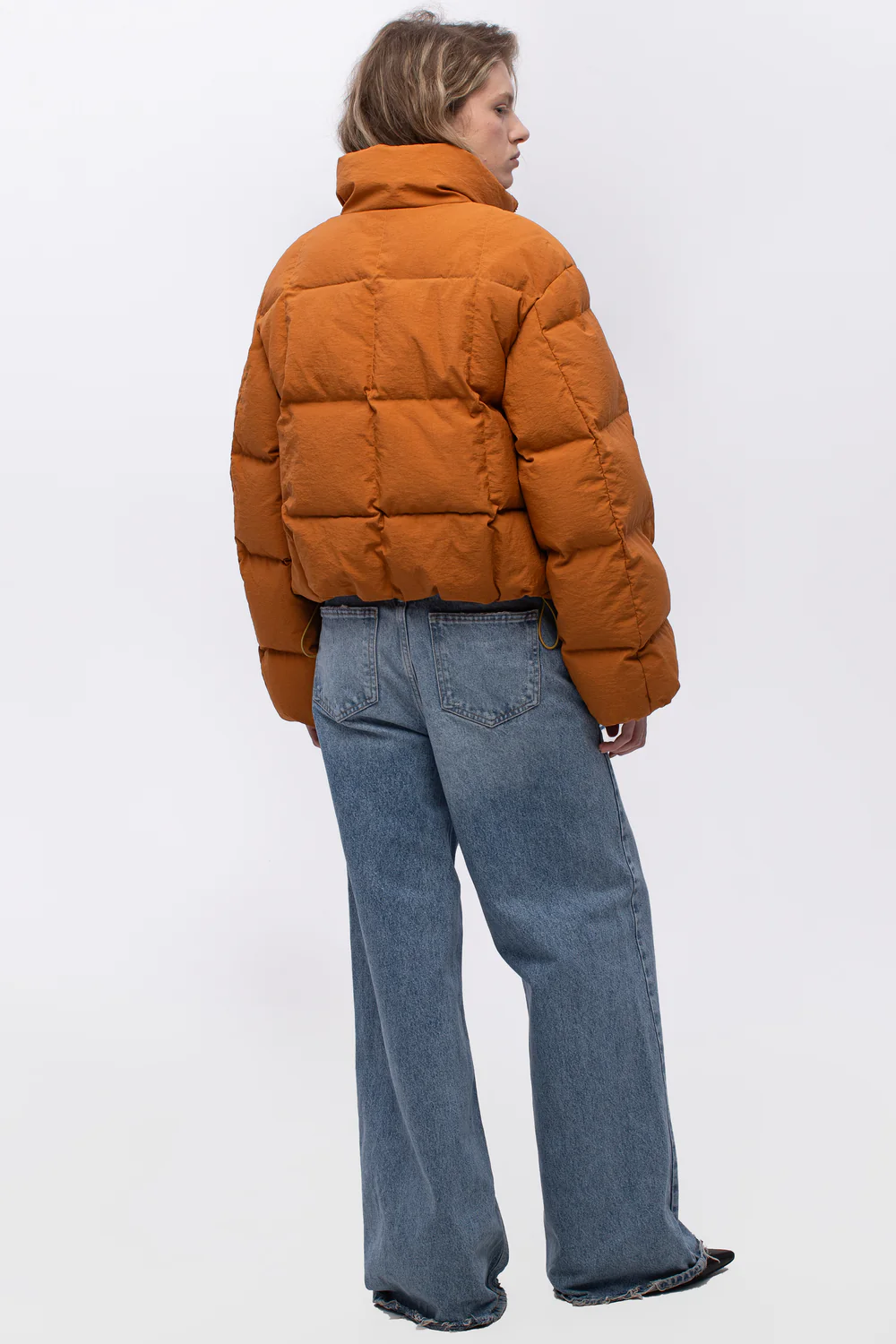 Пуховик короткий NORDEN помаранчевий