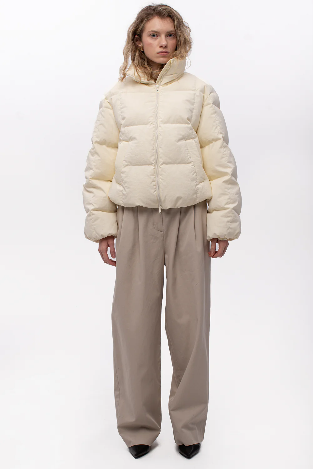 Пуховик короткий NORDEN білий