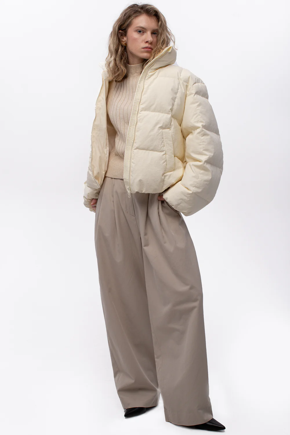 Пуховик короткий NORDEN білий