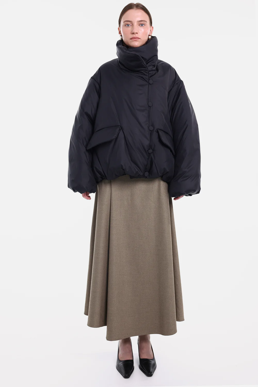 Куртка з високим коміром YUKI чорна