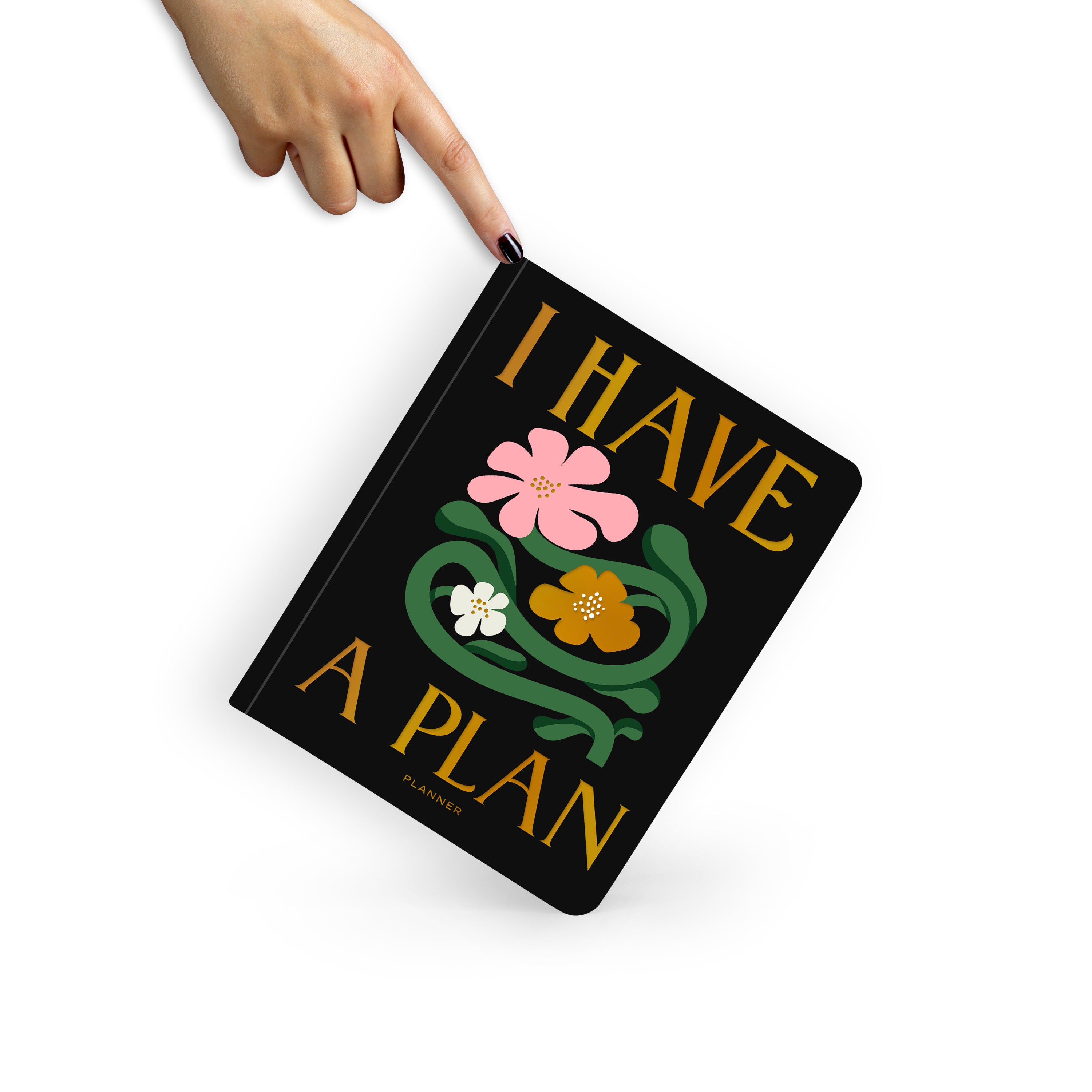 Блокнот для планування "I HAVE A PLAN" квіткова абстракція