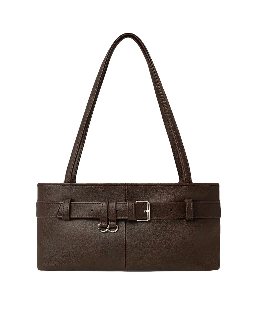 Сумка з ремнем Tori шоколадна