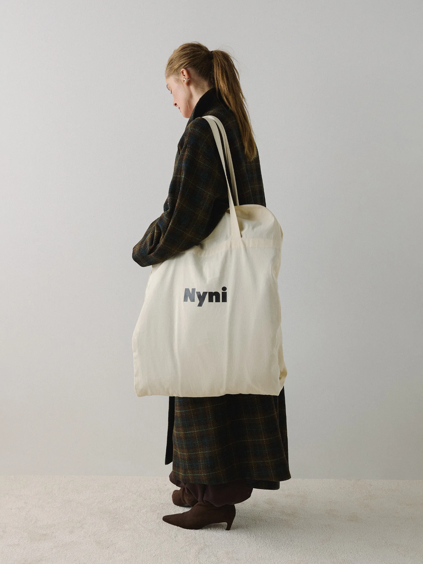 Пальто в клітинку Journey коричневе