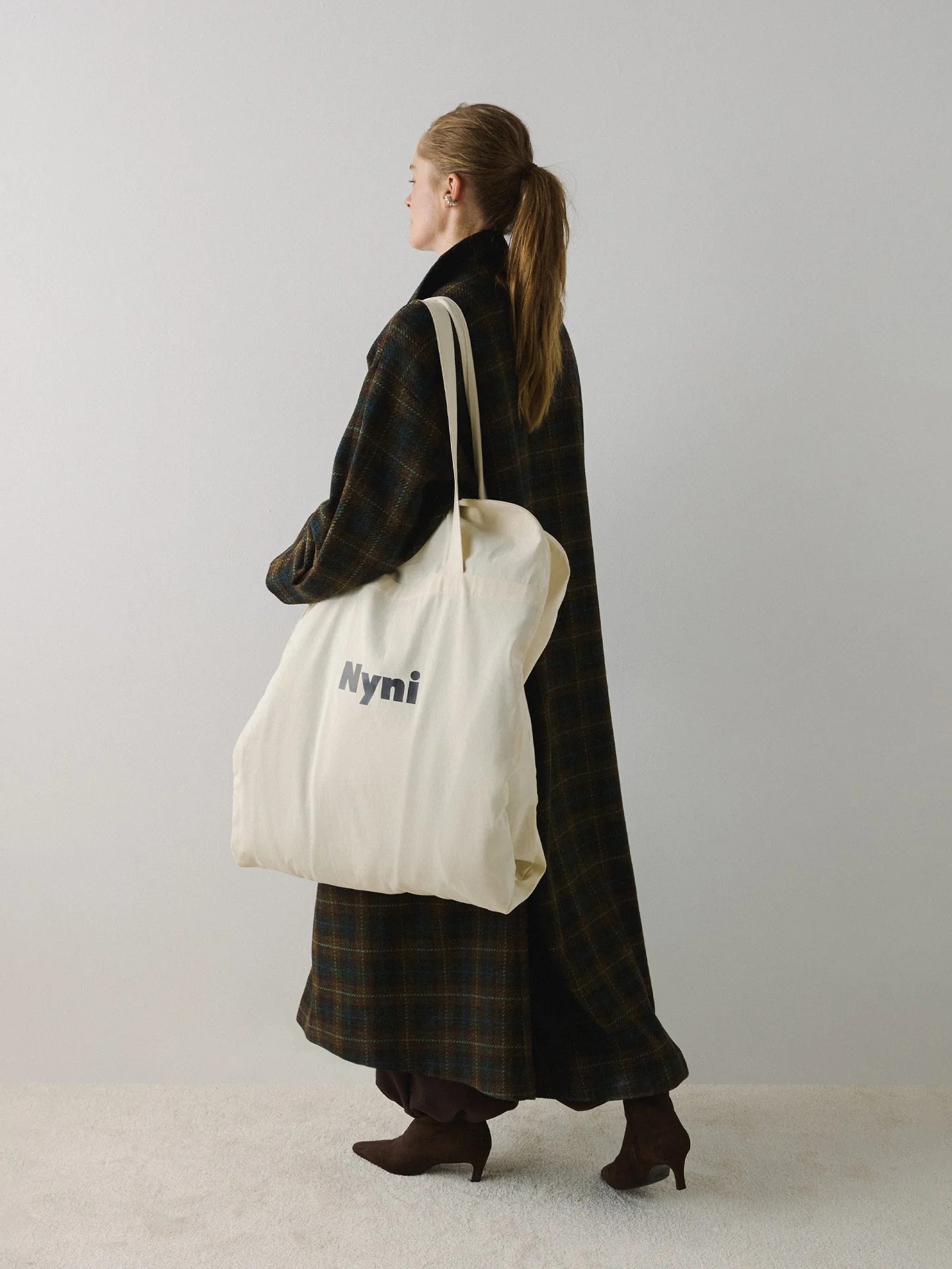 Пальто в клітинку Journey коричневе