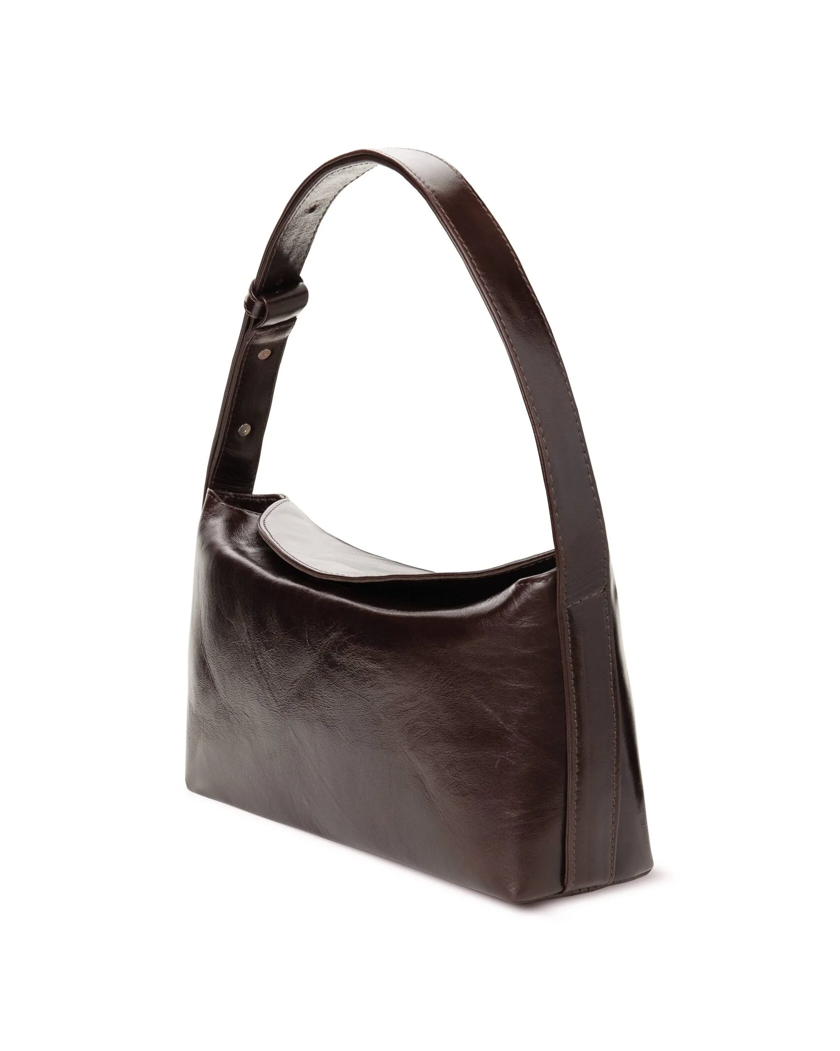 Сумка Grace шоколадна шкіряна