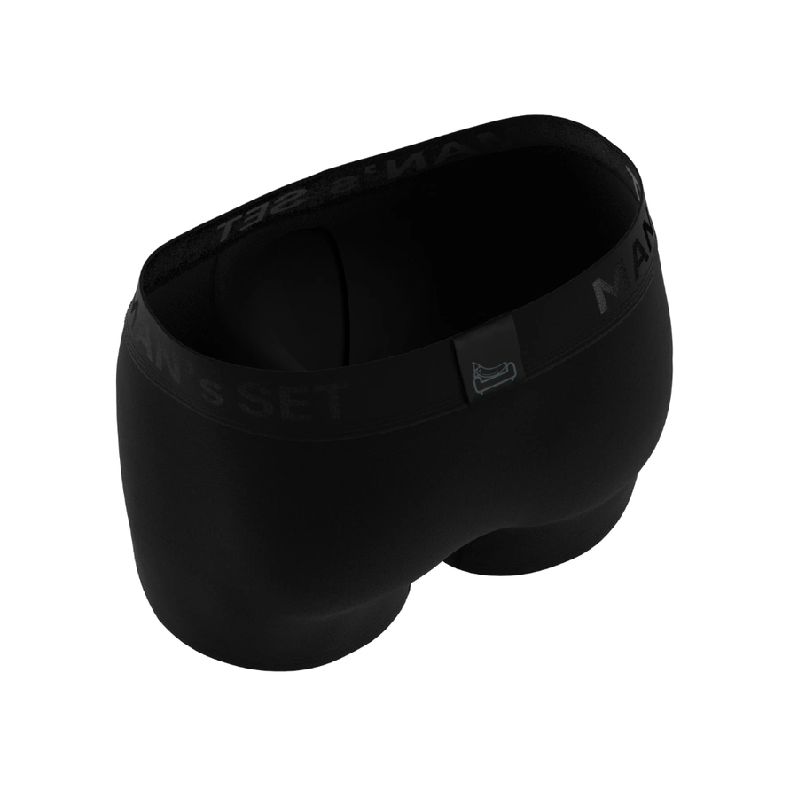 Чоловічі анатомічні боксери з бавовни, Anatomic Classic 2.0, Black Series, чорний