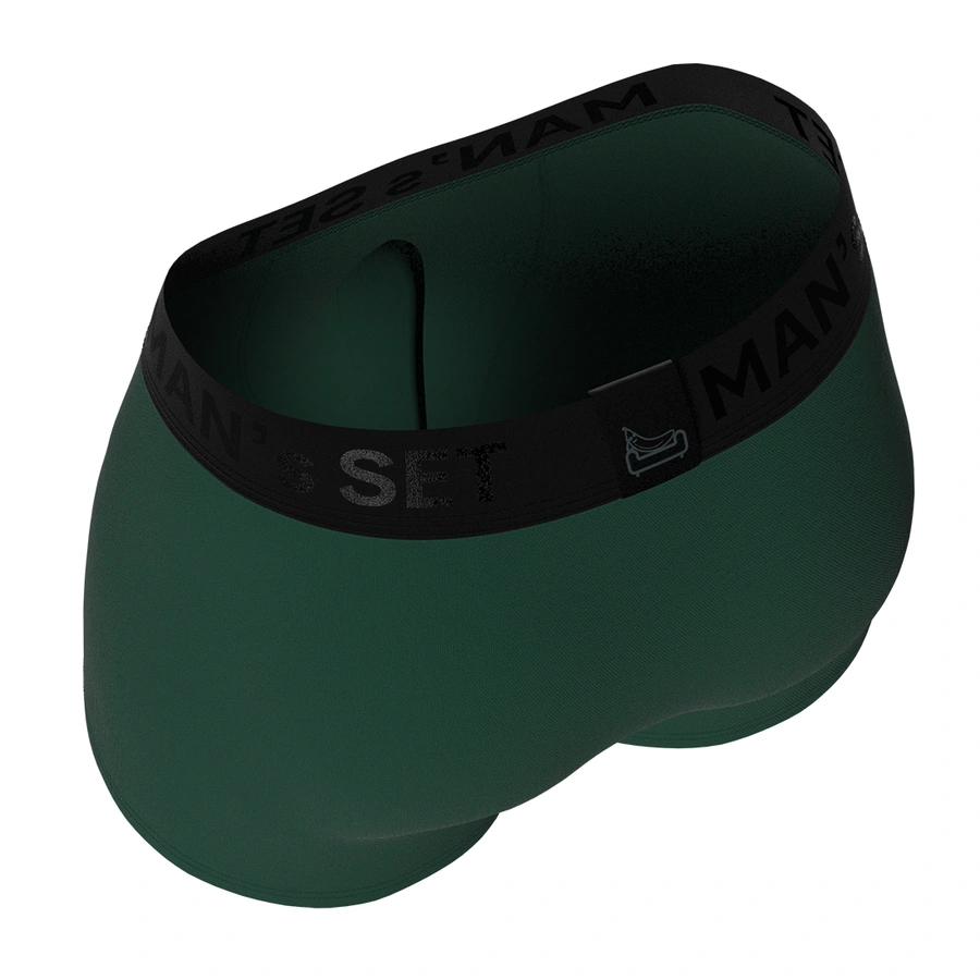 Чоловічі анатомічні боксери з бавовни, Anatomic Classic 2.0, Black Series, темно-зелений