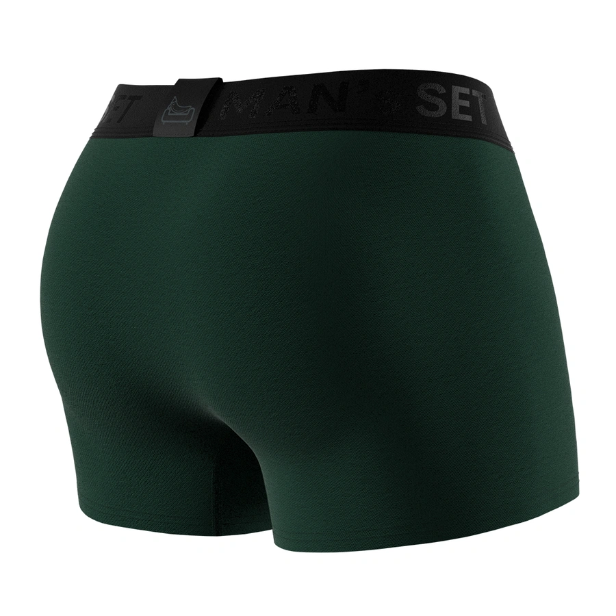 Чоловічі анатомічні боксери з бавовни, Anatomic Classic 2.0, Black Series, темно-зелений