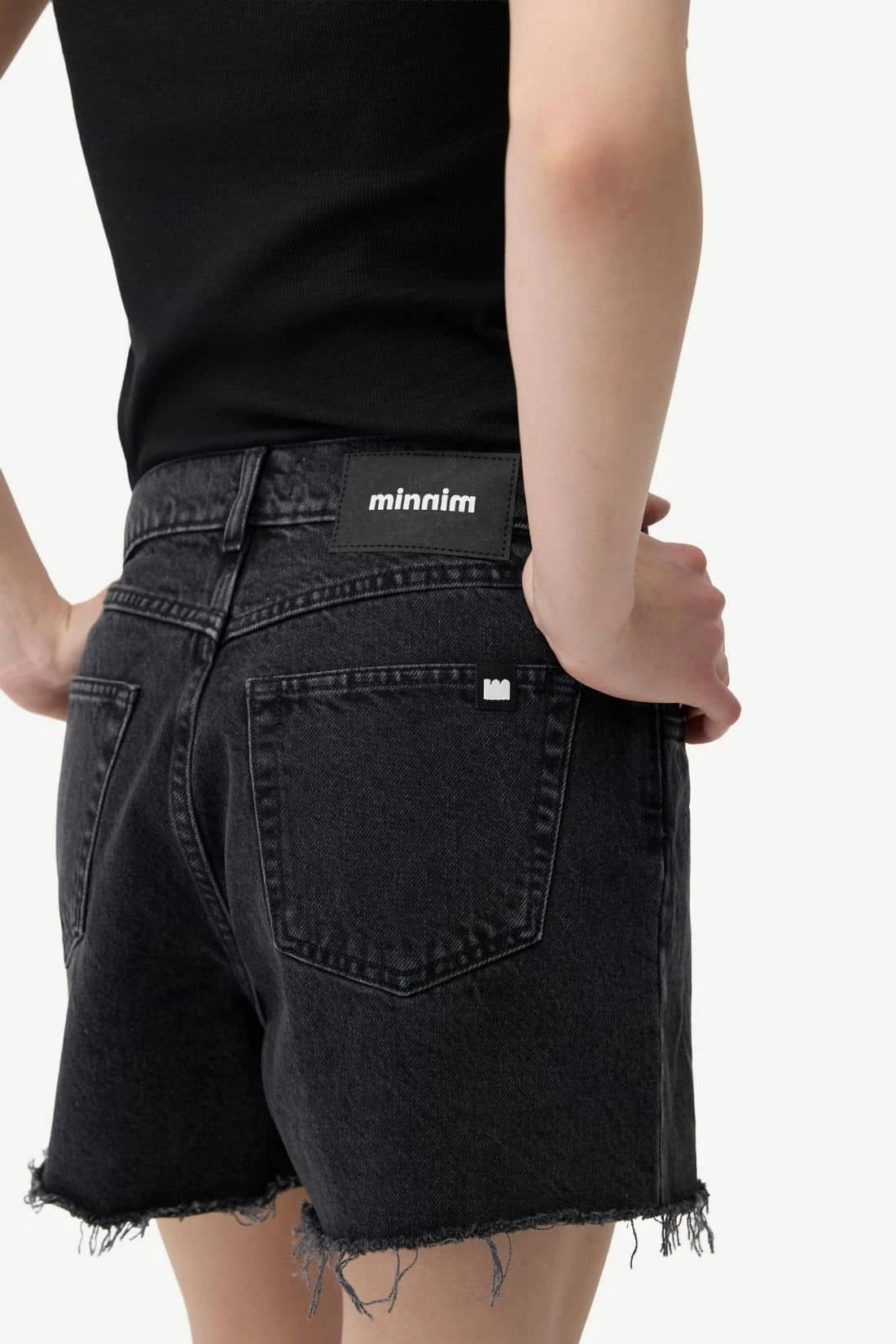 Шорти джинсові жіночі Cropped Grey
