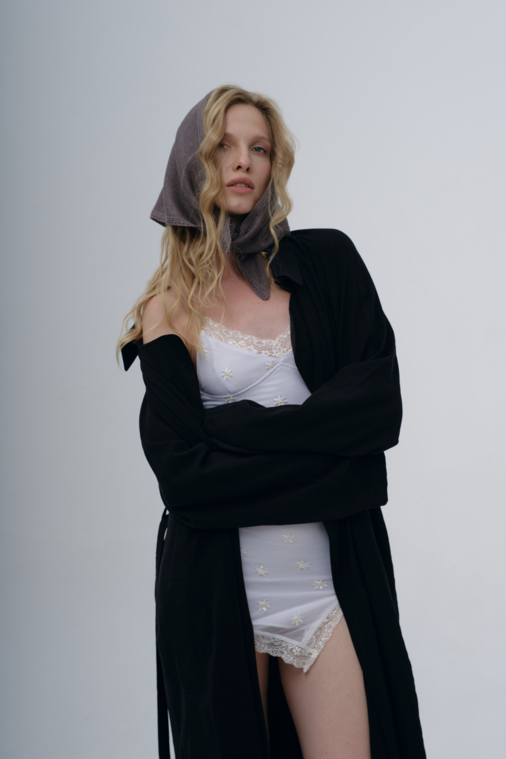 Хустка бавовняна тауп