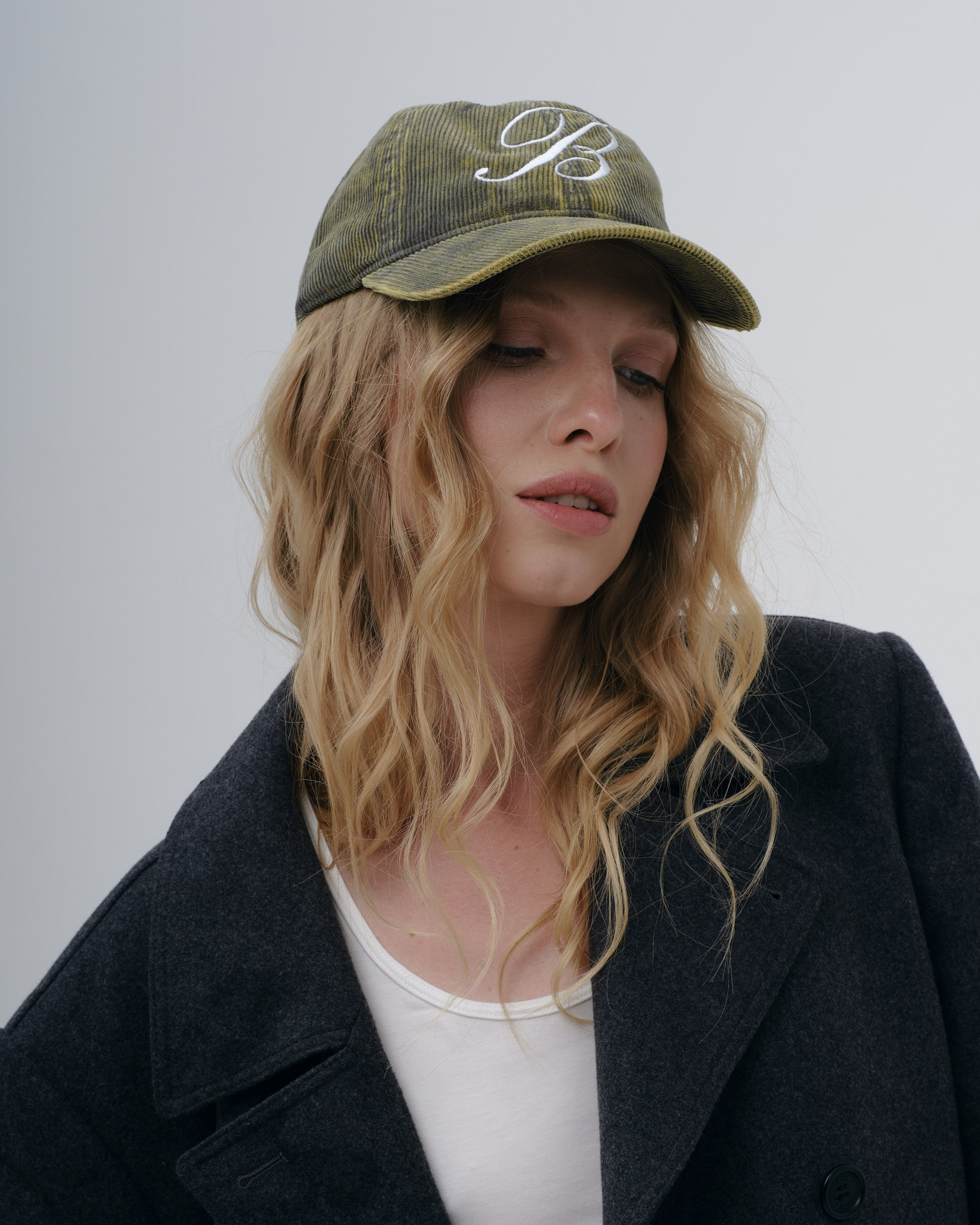 Зелена вельветова кепка Bitchin'