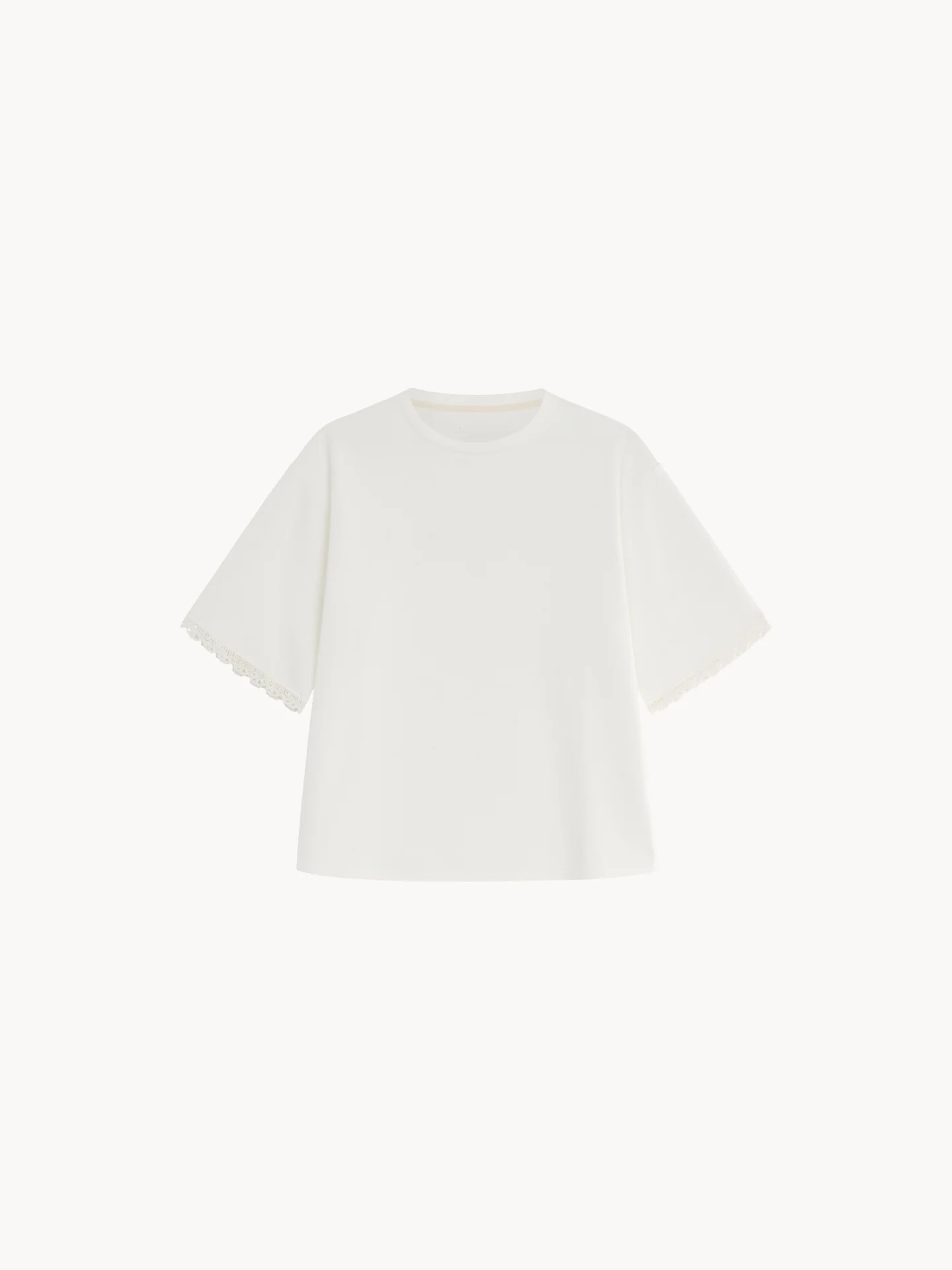 Футболка з мереживом Simple - довга