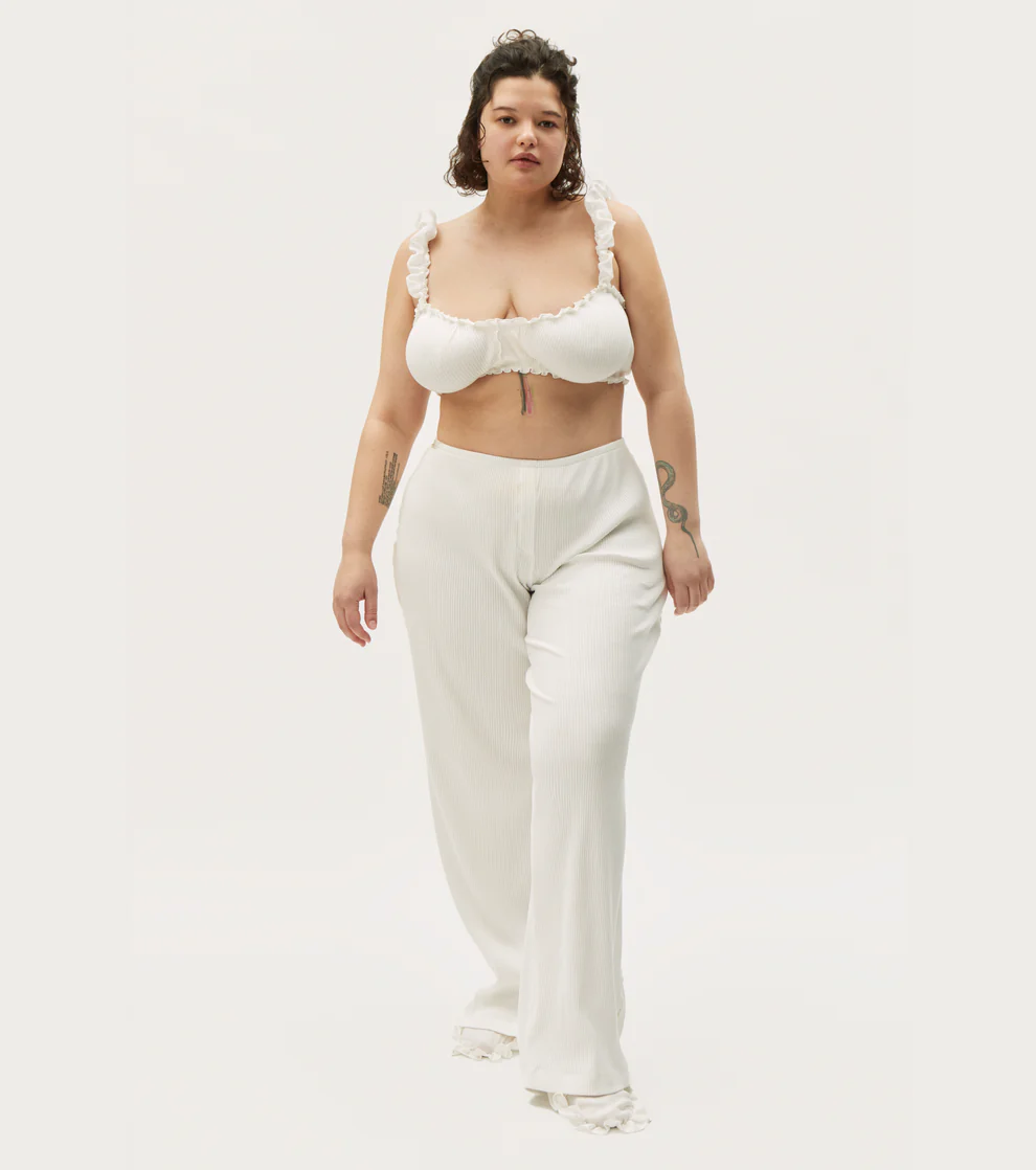 Штани піжамні білі