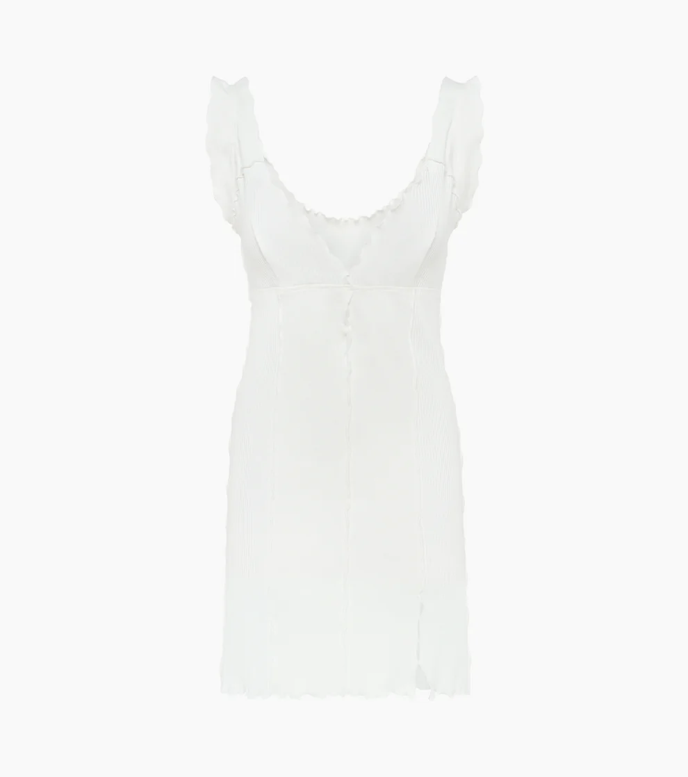 Сукня хвиляста молочна