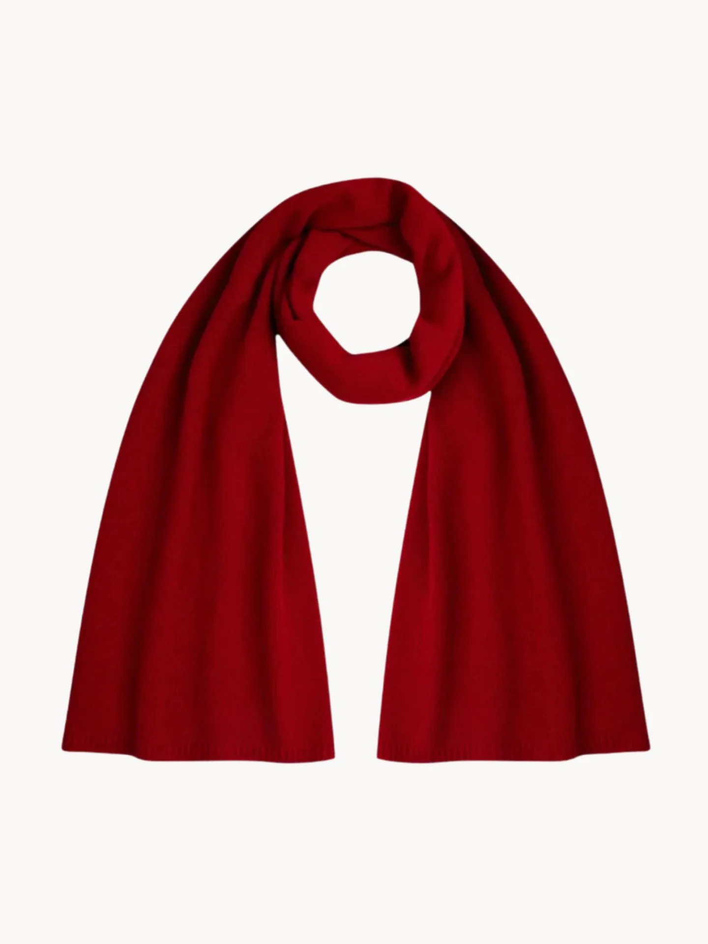Шарф Basic з кашеміром червоний