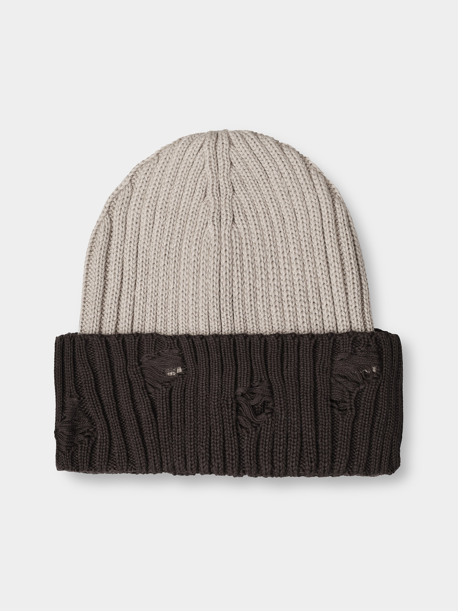 Шапка бежево-коричнева