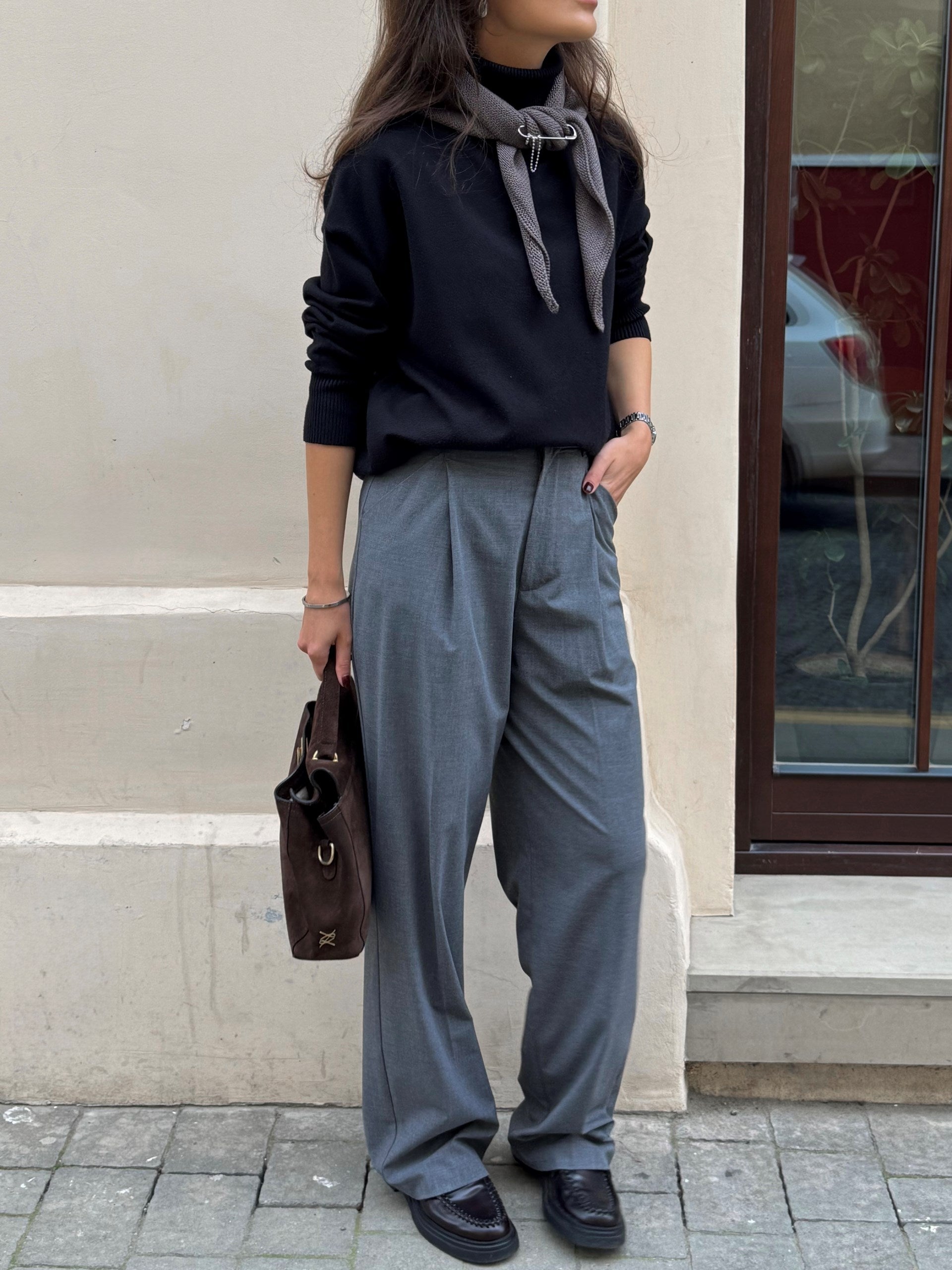 Хустка бавовняна тауп