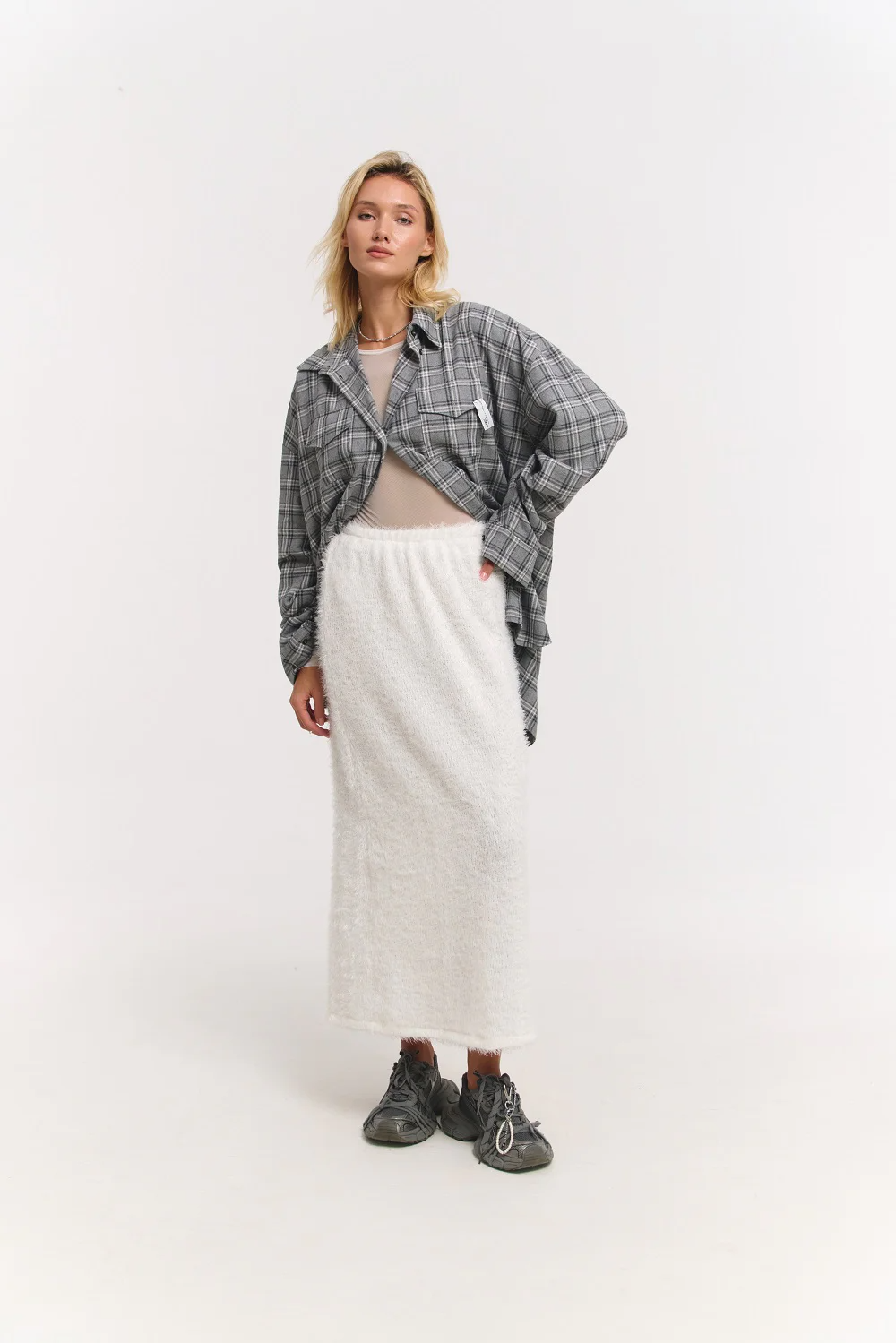 Спідниця Grass maxi біла