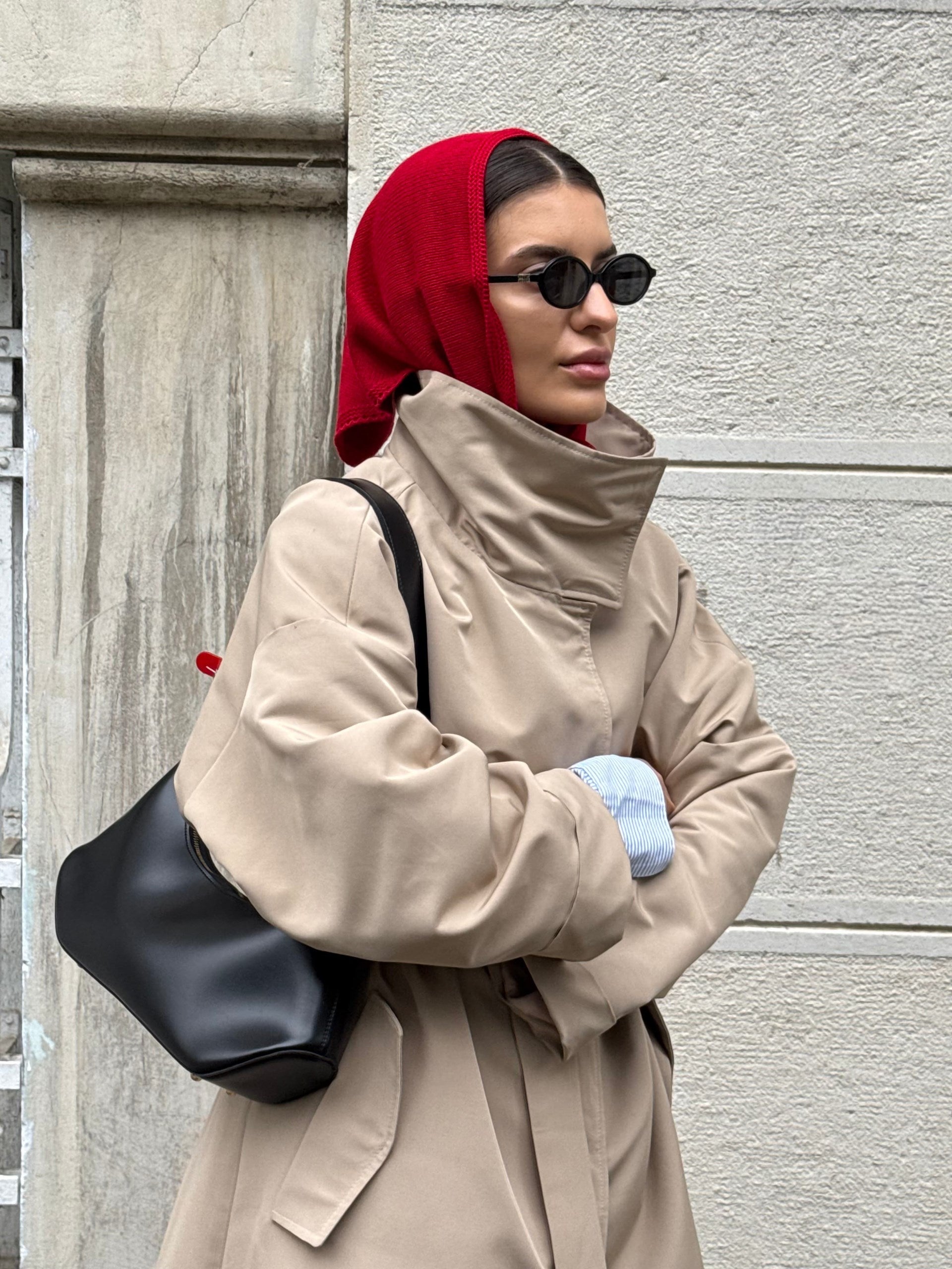 Хустка бавовняна червона