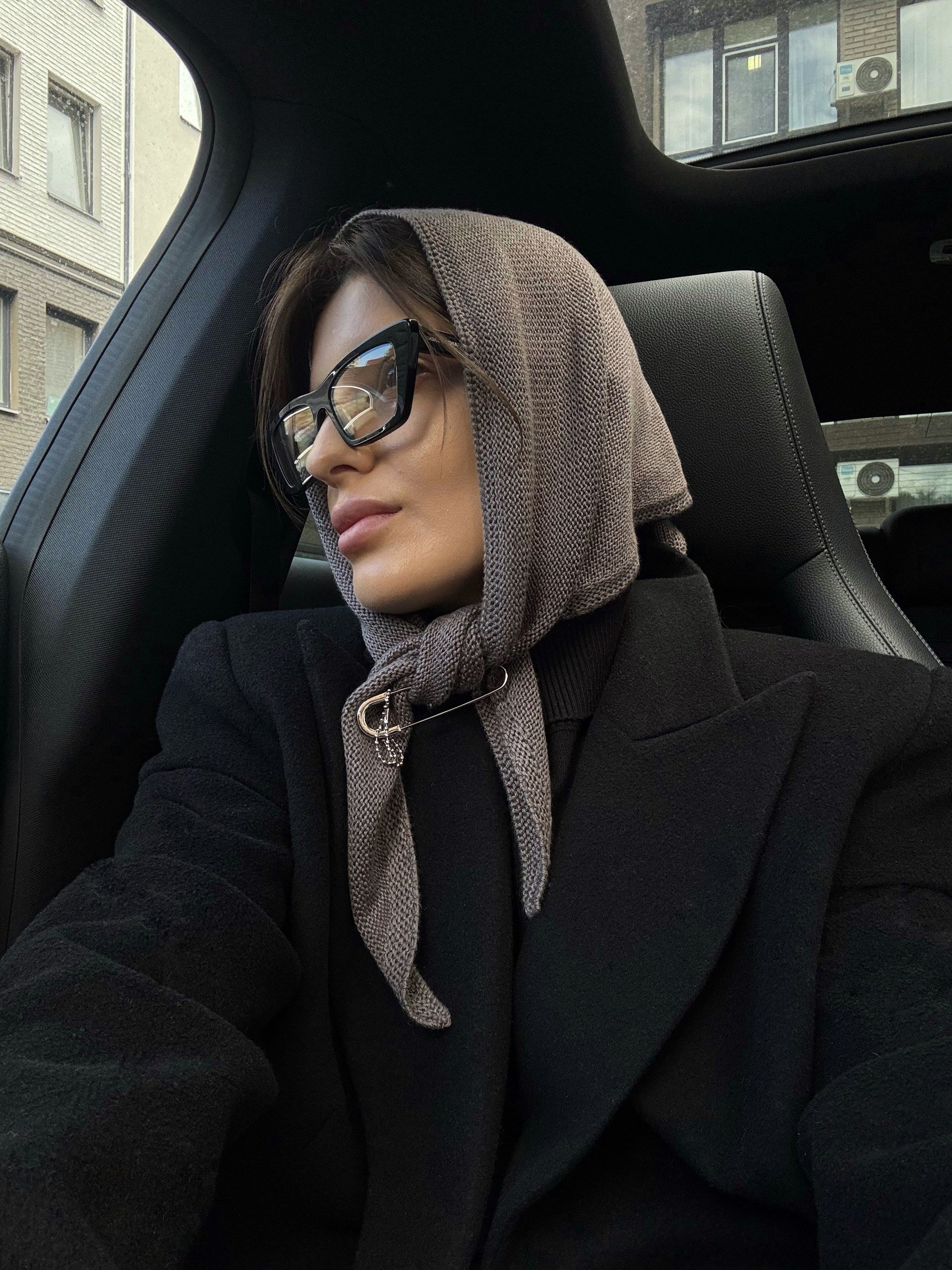 Хустка бавовняна тауп