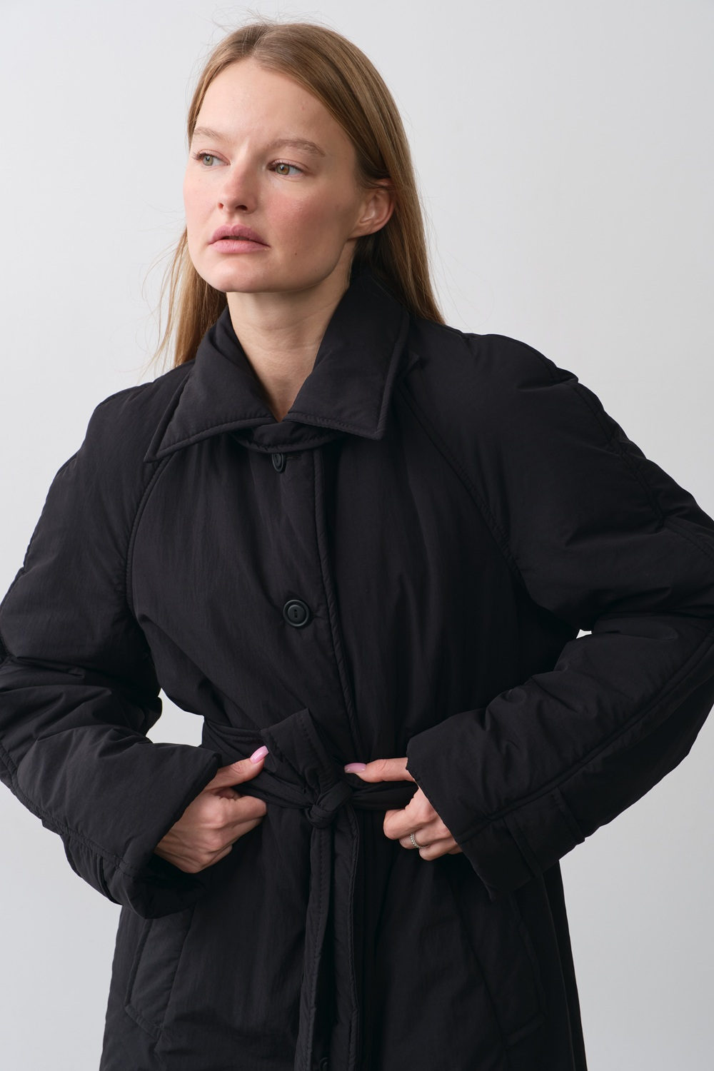 Пальто “Everest” довге чорне