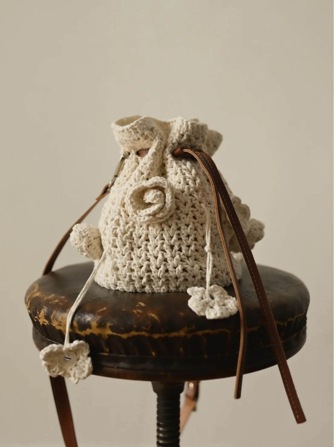 Вʼязана сумка Flowers - ручна робота