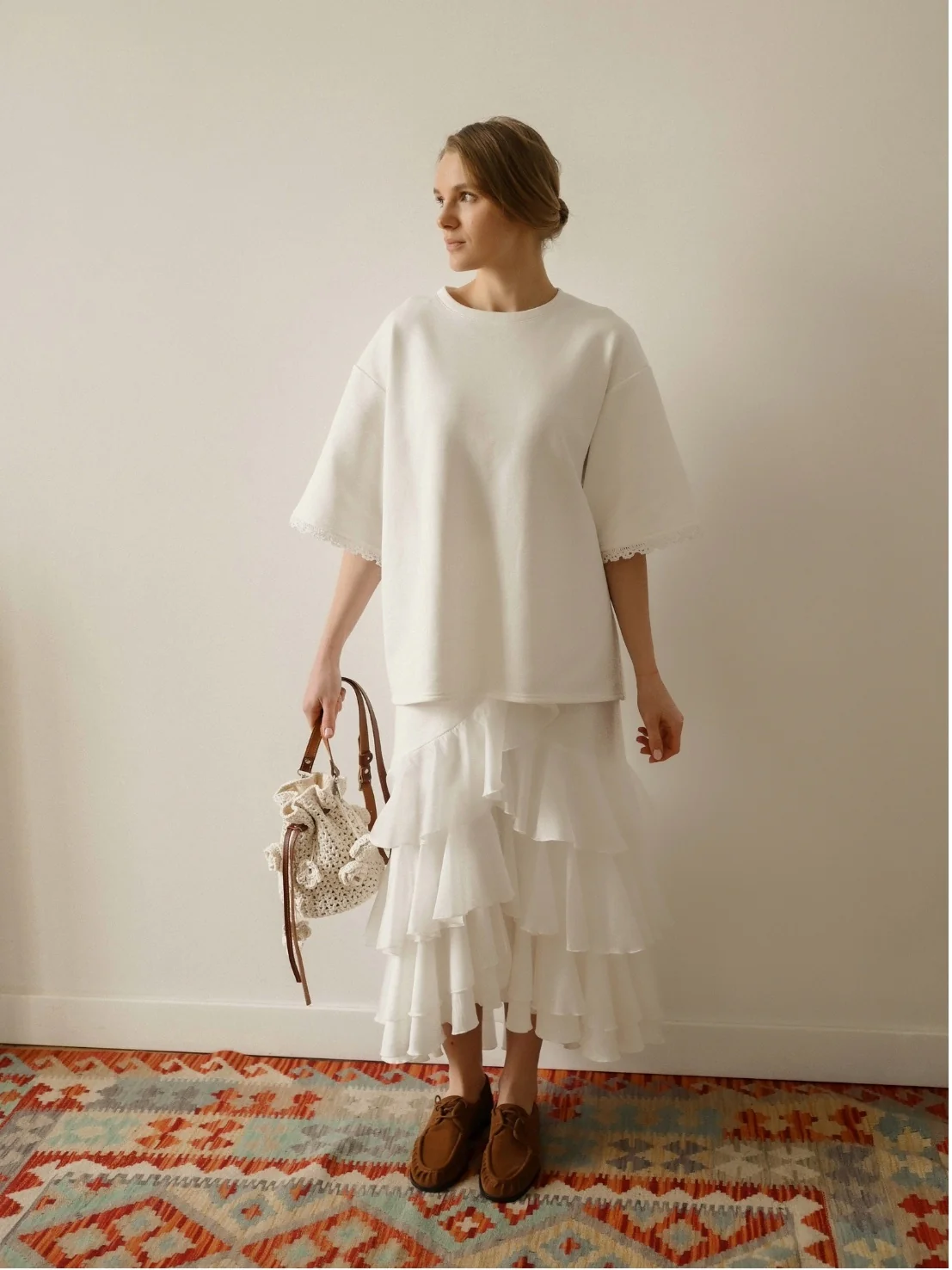 Вʼязана сумка Flowers - ручна робота