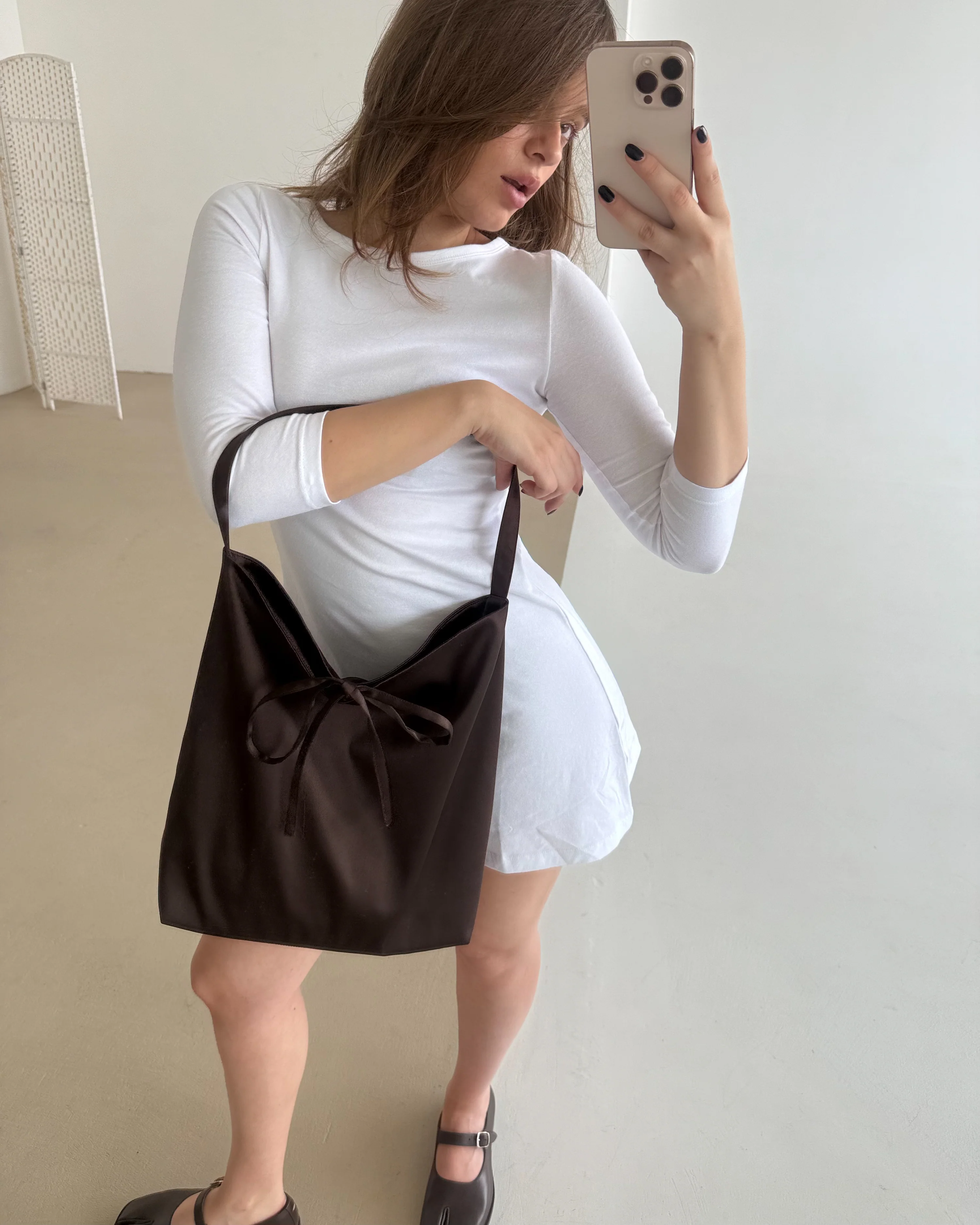 Сумка SATIN коричнева