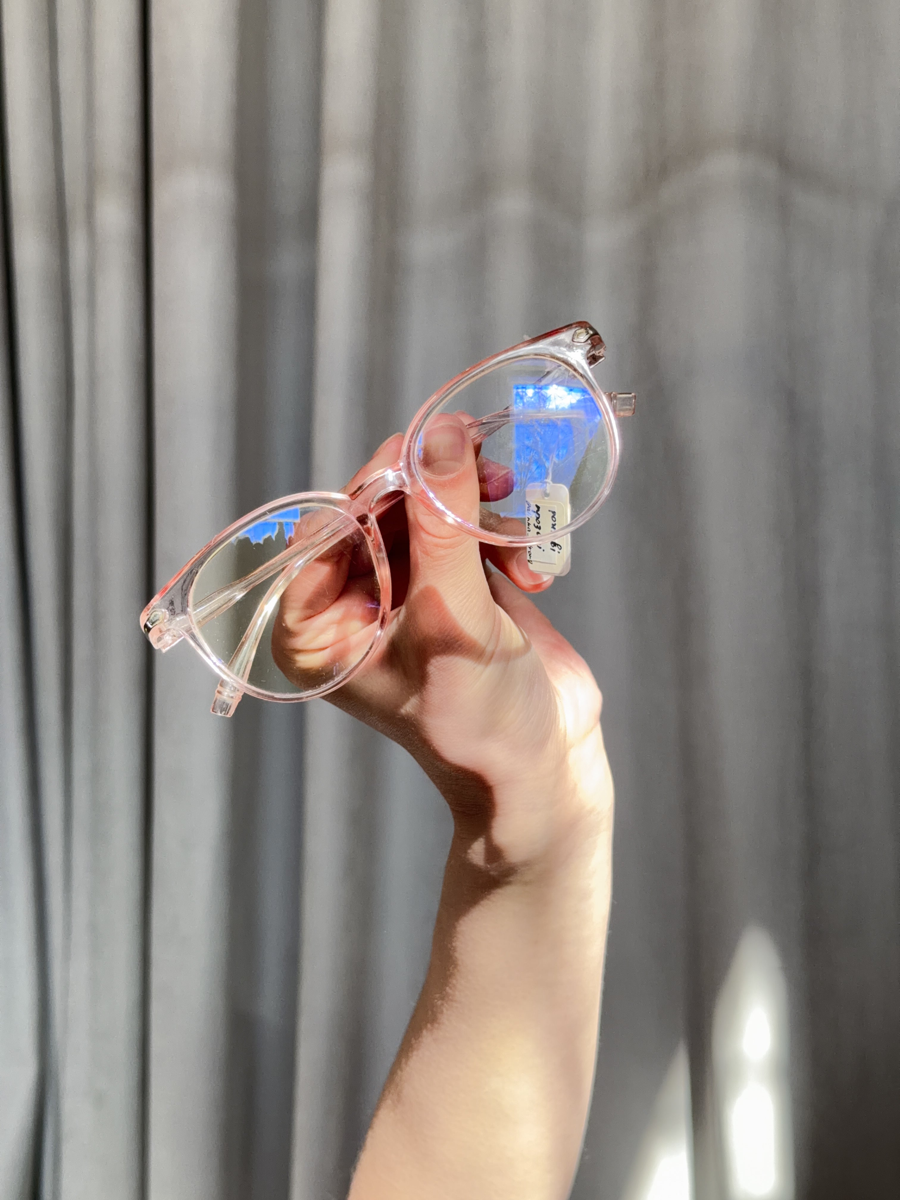 Окуляри рожеві прозорі