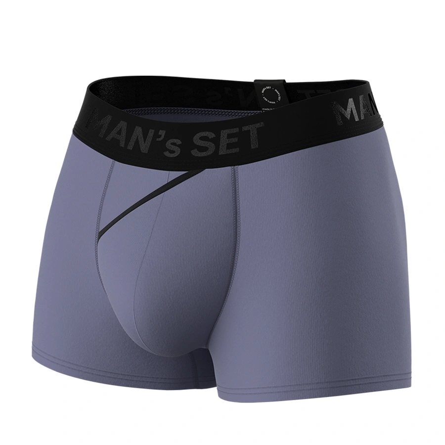 Чоловічі анатомічні боксери з бавовни, Anatomic Classic 2.0, Black Series, сталевий