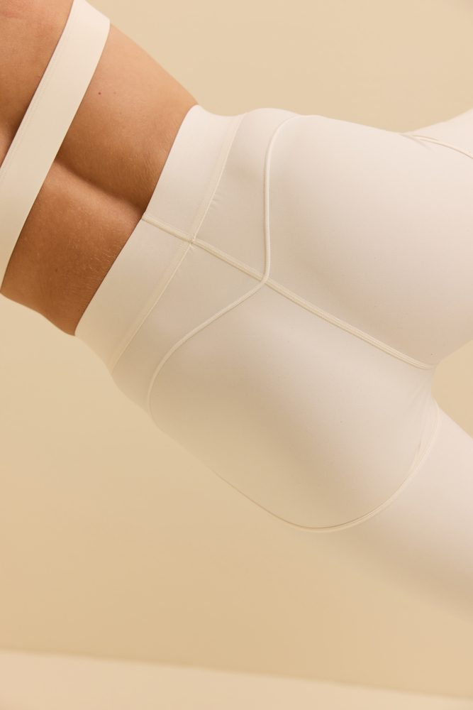 Легінси з декоративними швами Heart молочні