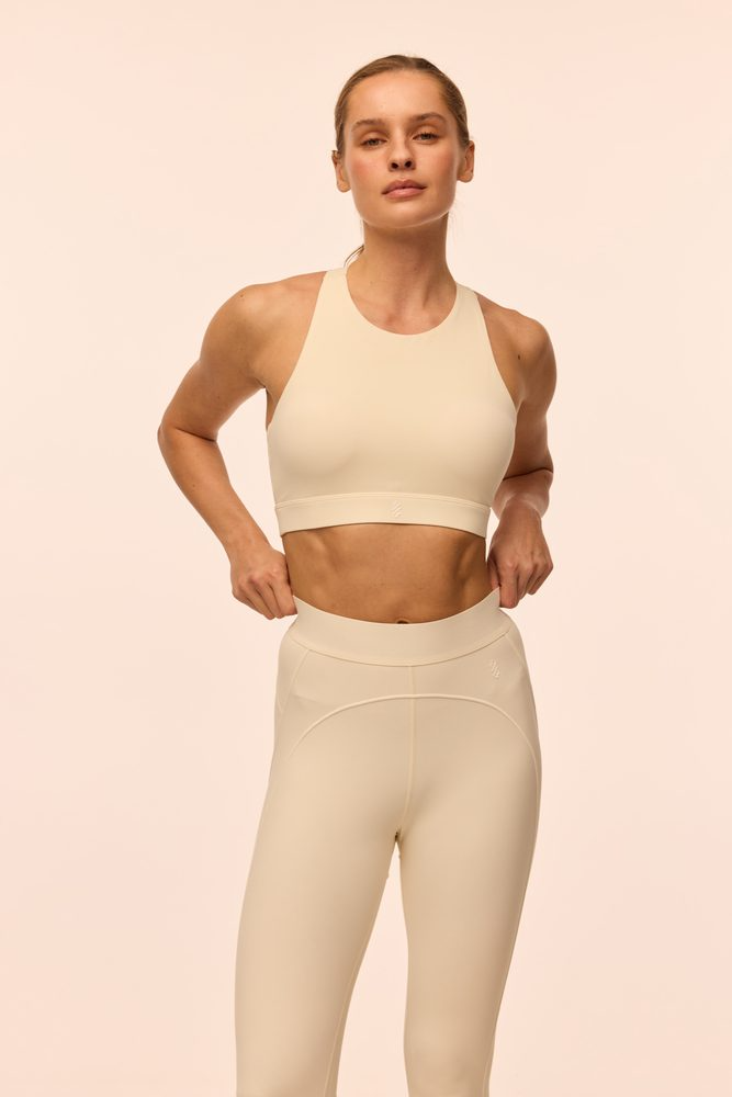 Легінси з декоративними швами Heart молочні