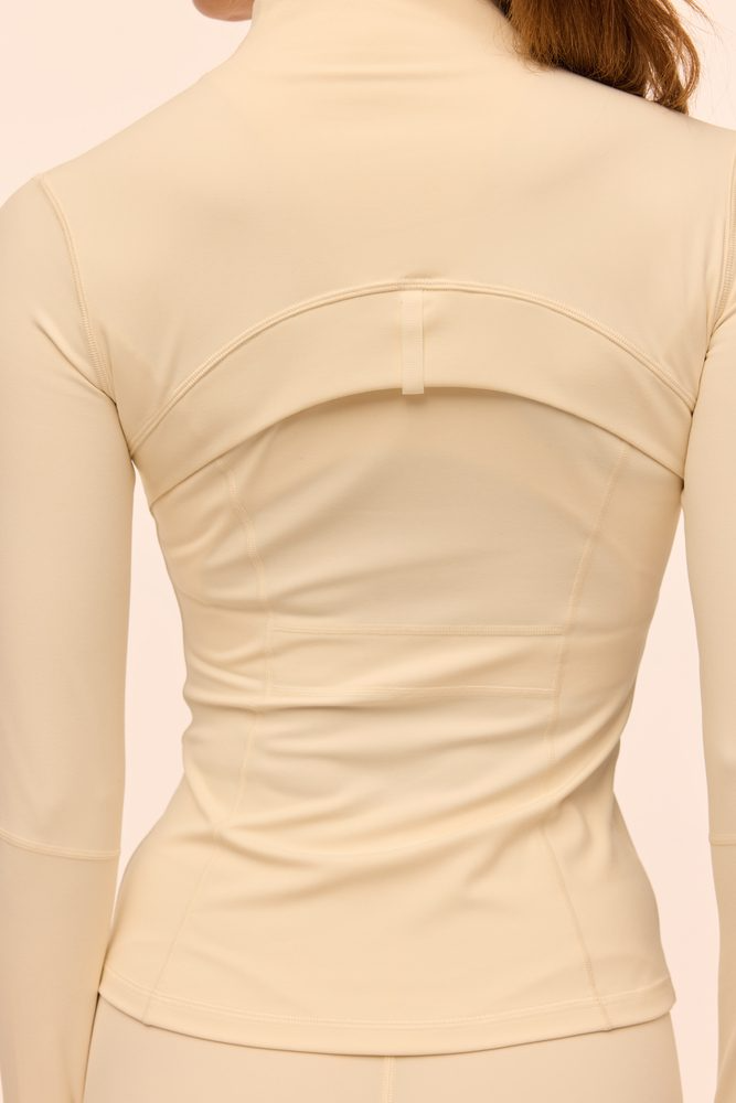 Зіп-лонг з пальчиком Ella молочний