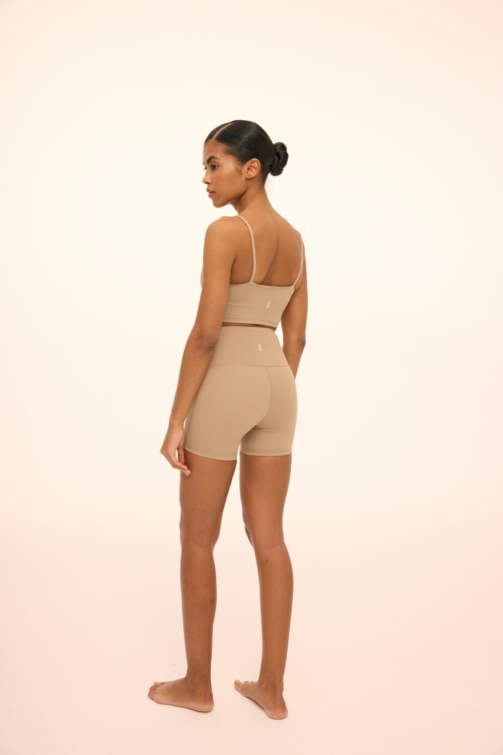 Шорти спортивні Chloe бежево-сірі