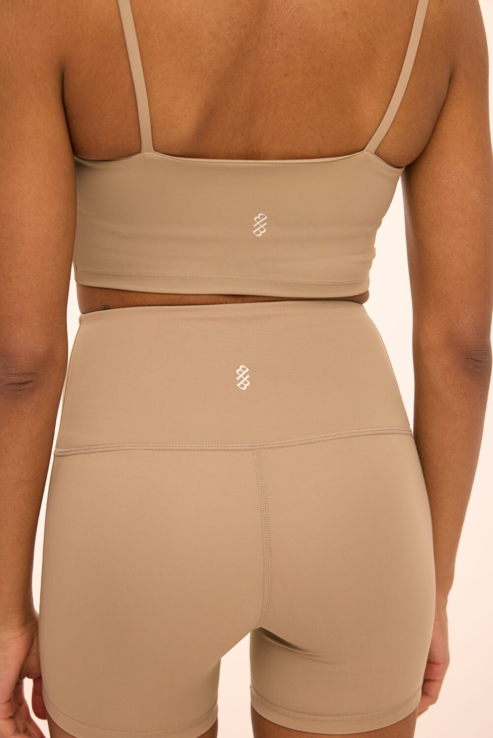 Шорти спортивні Chloe бежево-сірі