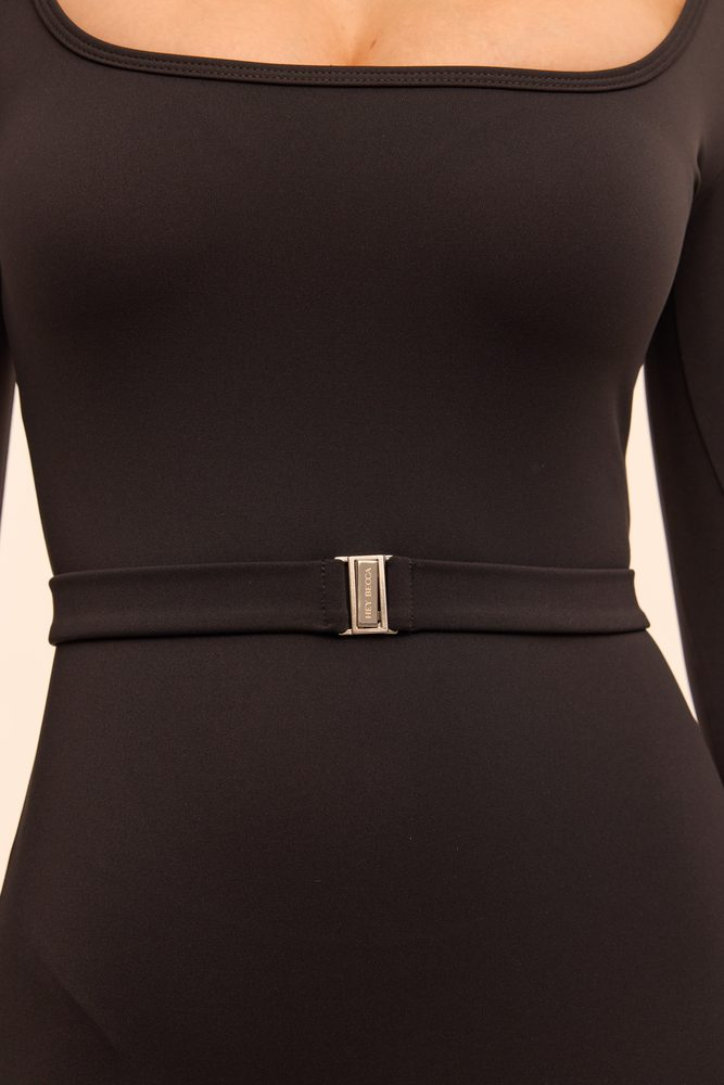 Комбінезон з поясом Ophelia чорний