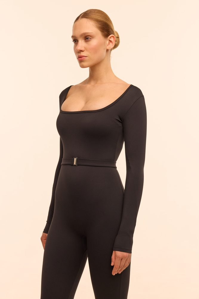Комбінезон з поясом Ophelia чорний