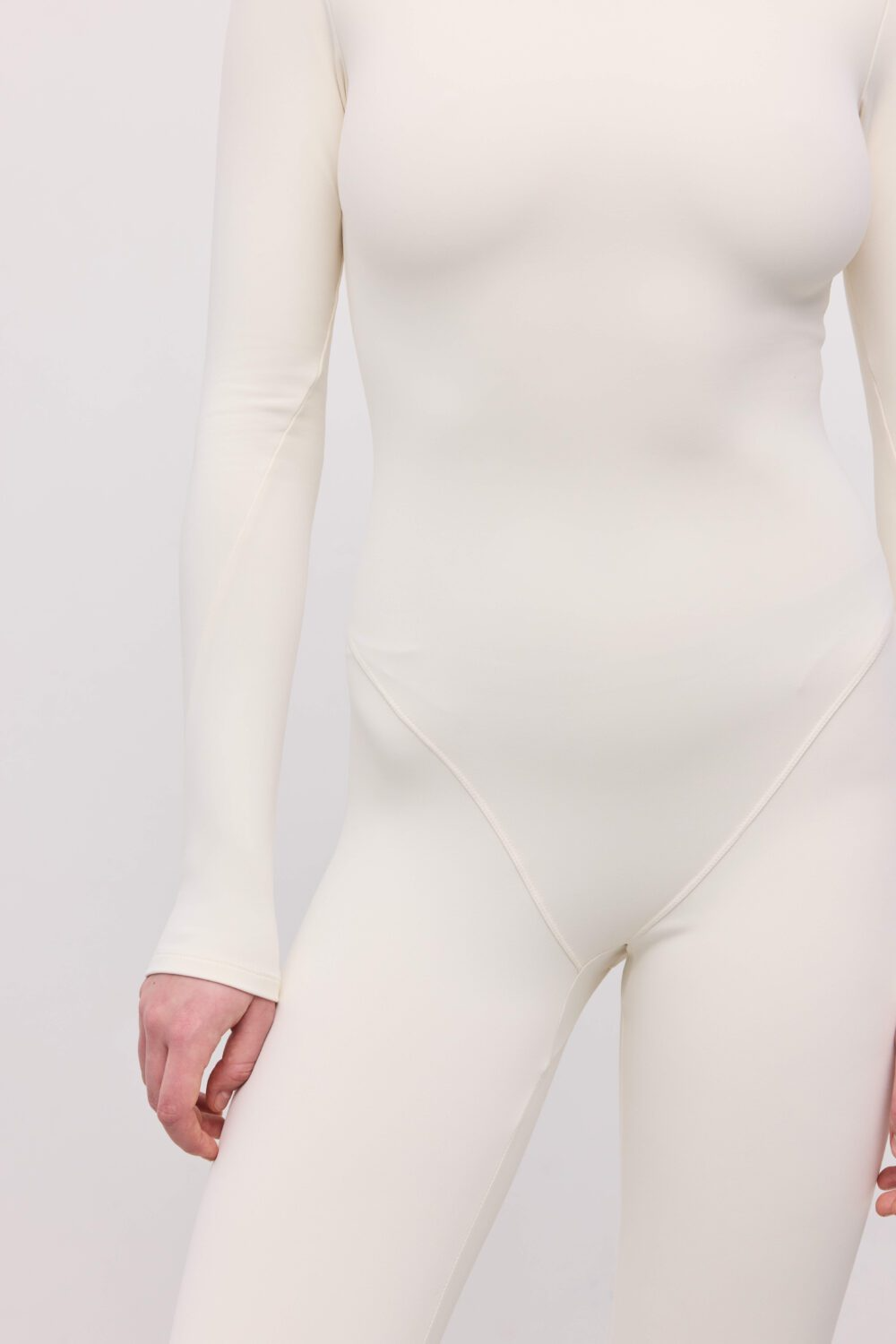 Утеплений комбінезон на замочку повсякденний Lola молочний