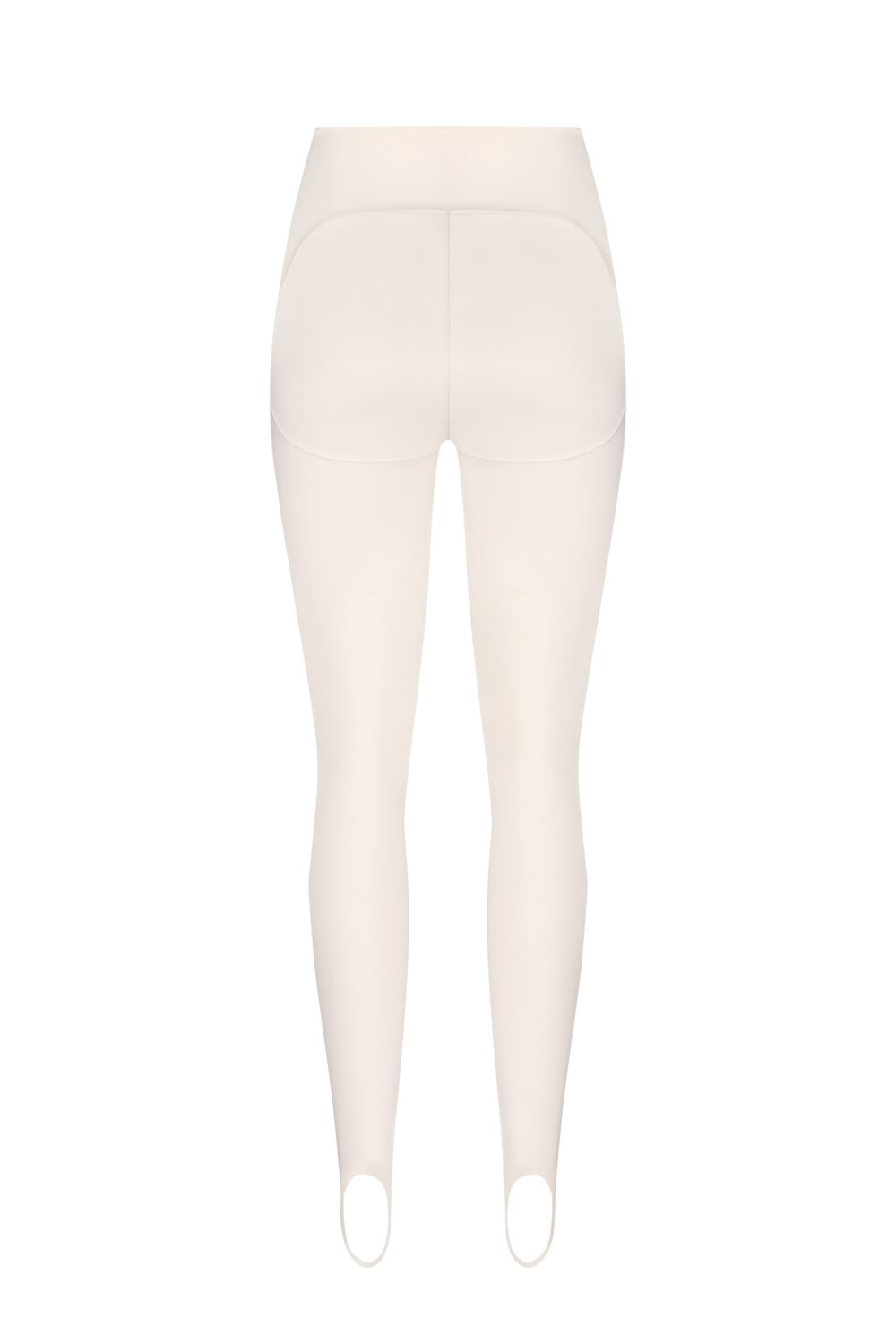 Утеплені легінси зі штрипками Naomi молочні