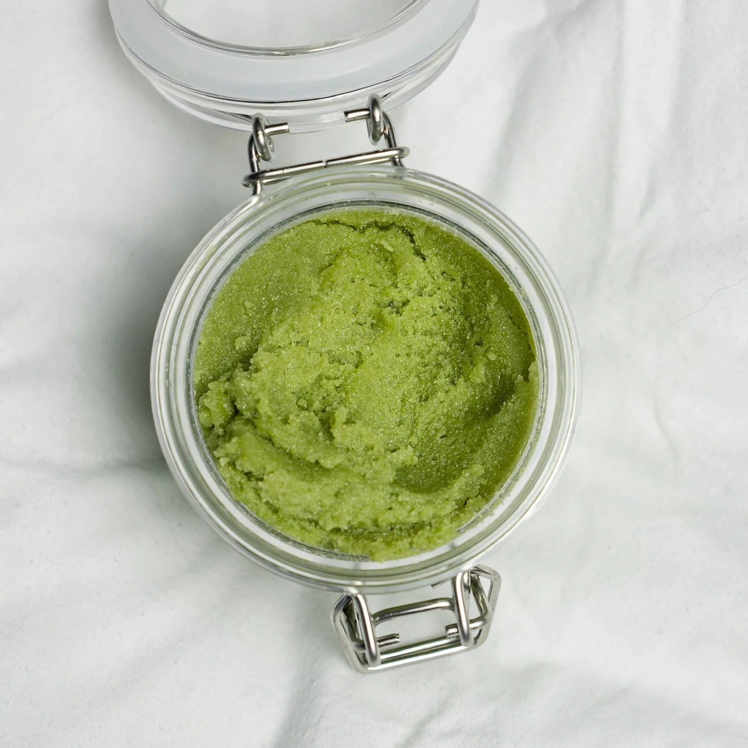 Сольовий скраб для тіла з пудрою MATCHA та екстрактом ламінарії 200 ml – Crumb
