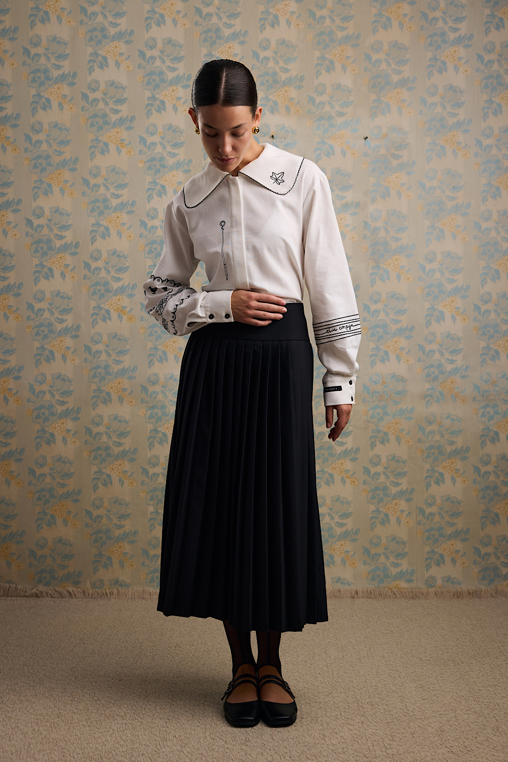 Біла вишита сорочка "Леся"