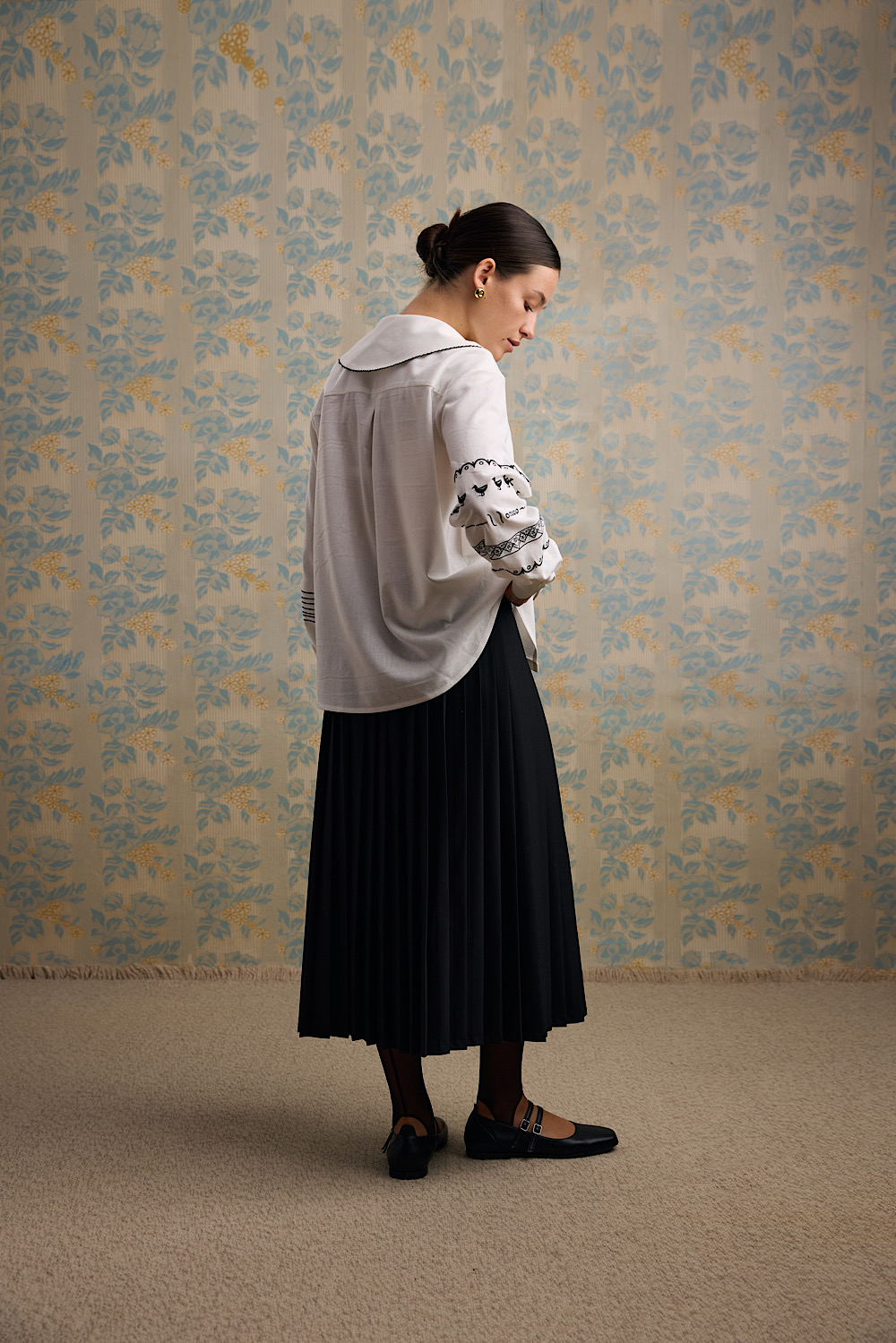 Біла вишита сорочка "Леся"