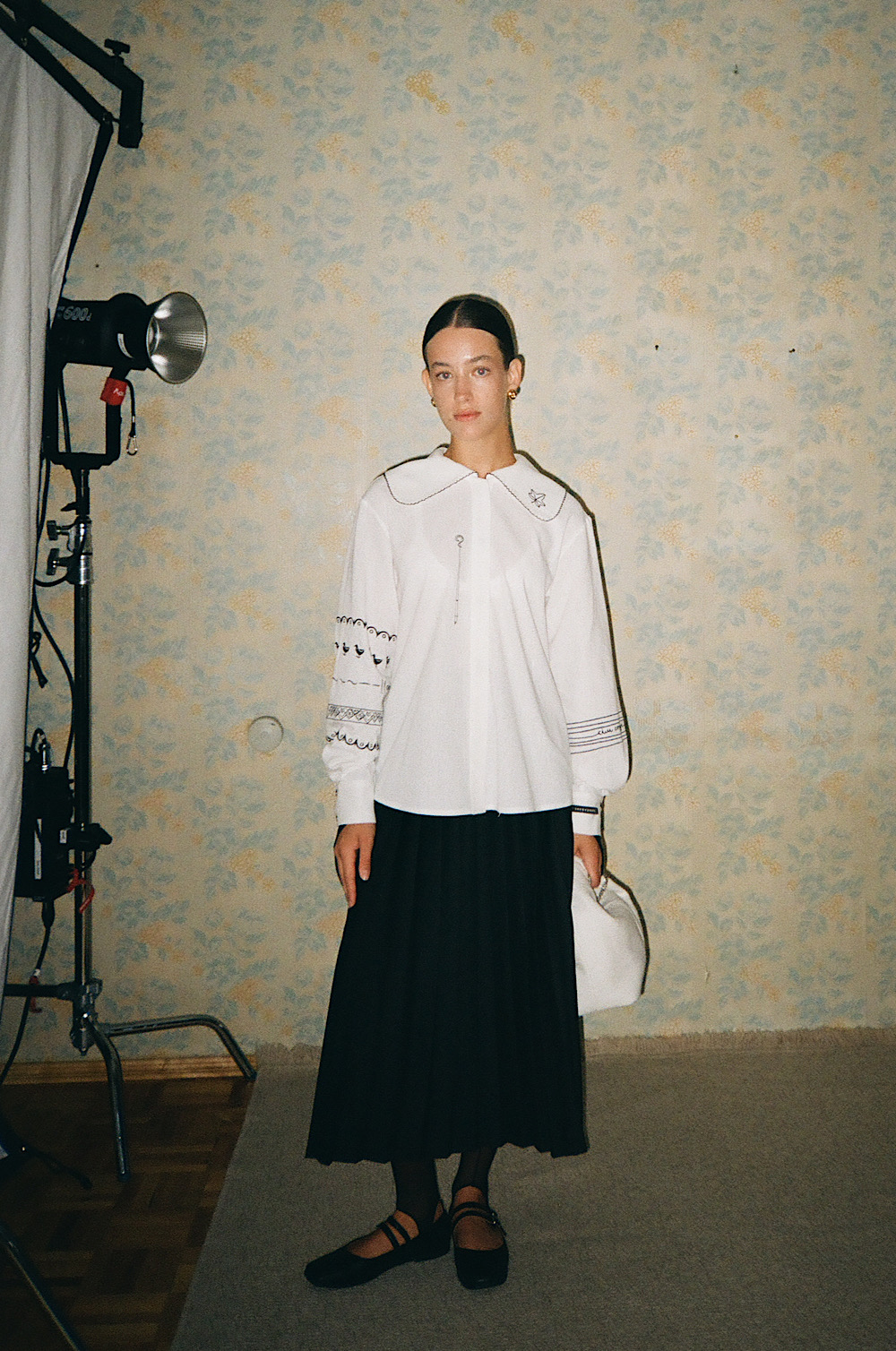 Біла вишита сорочка "Леся"