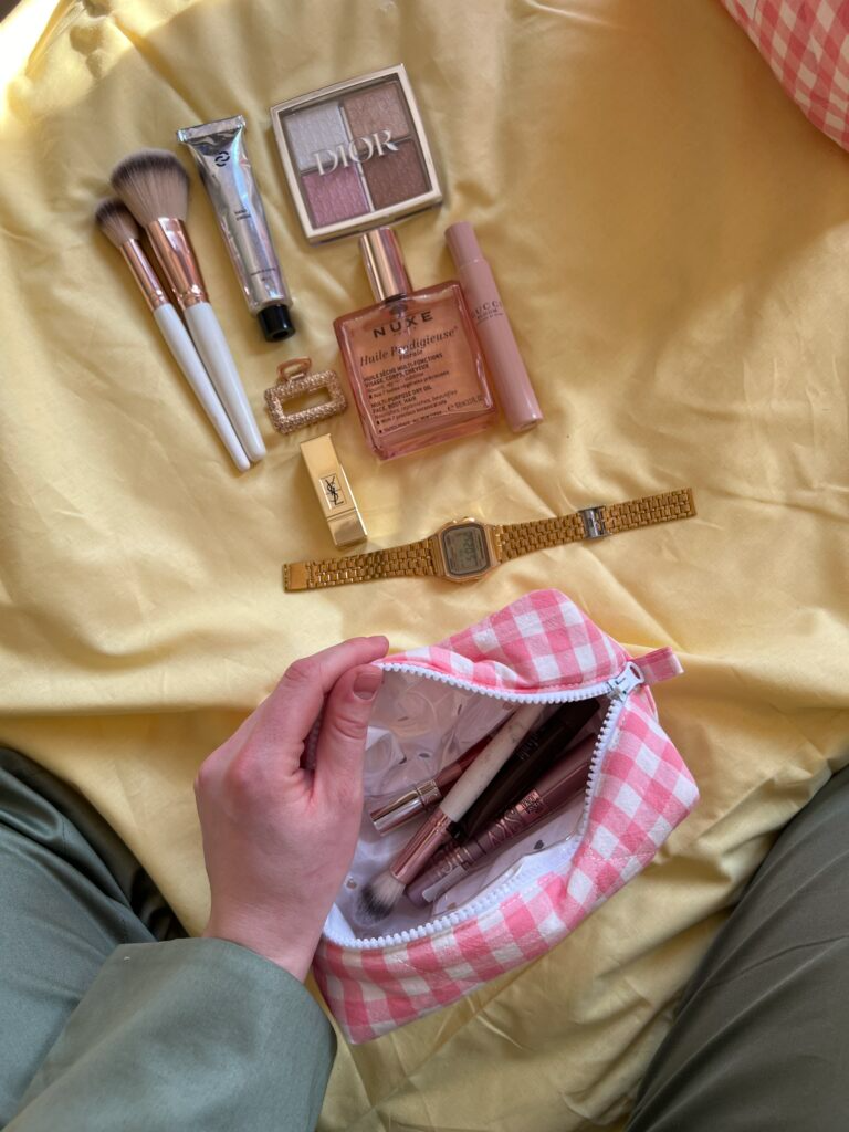 Косметичка pink в рожеву клітинку