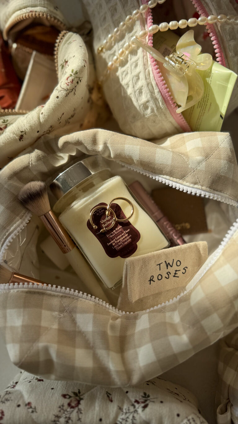 Косметичка beige в бежеву клітинку