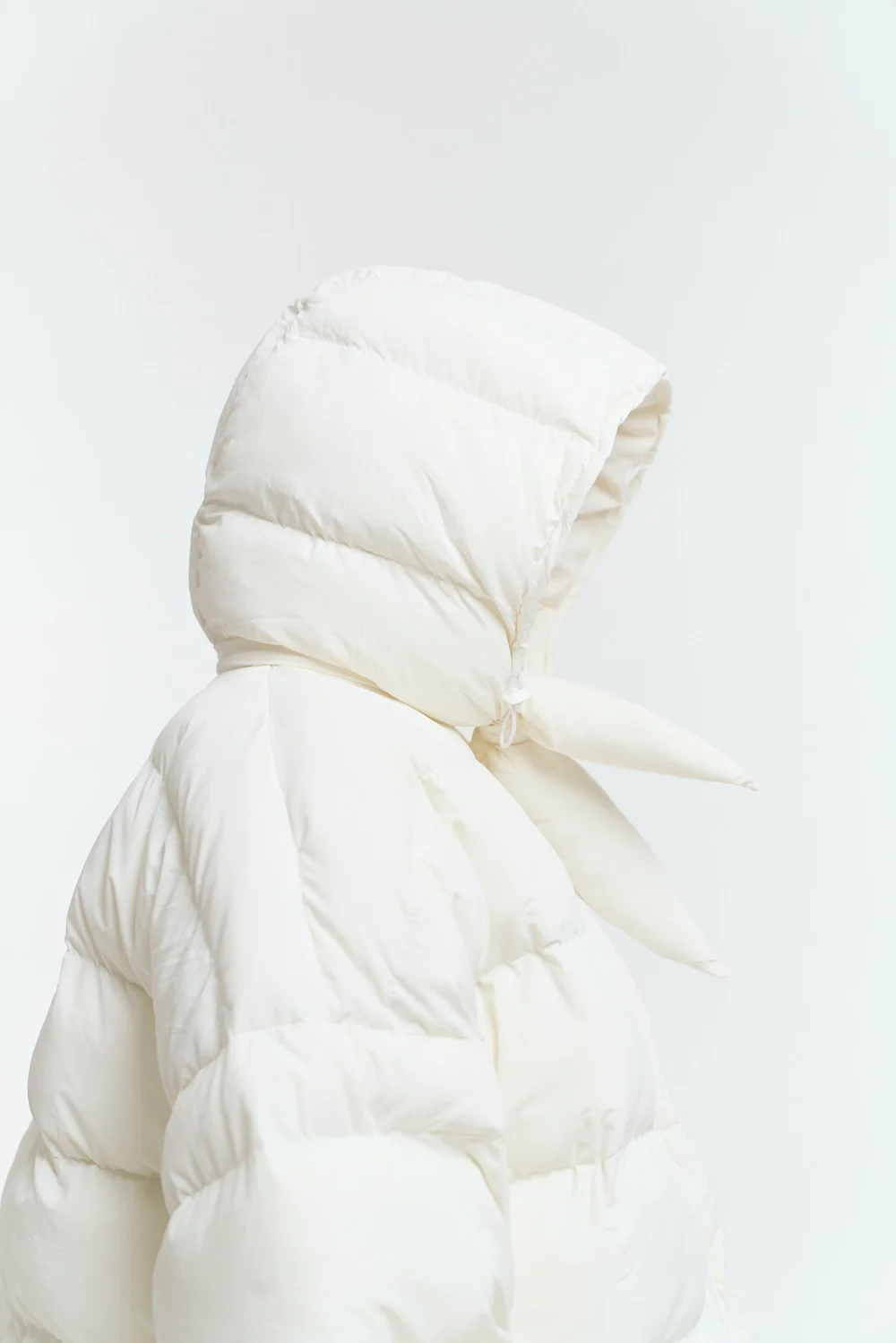 Пуховик «Fluff» mini молочний
